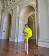 Katarina Removic with HOT PINK ETERNITY CLUTCH