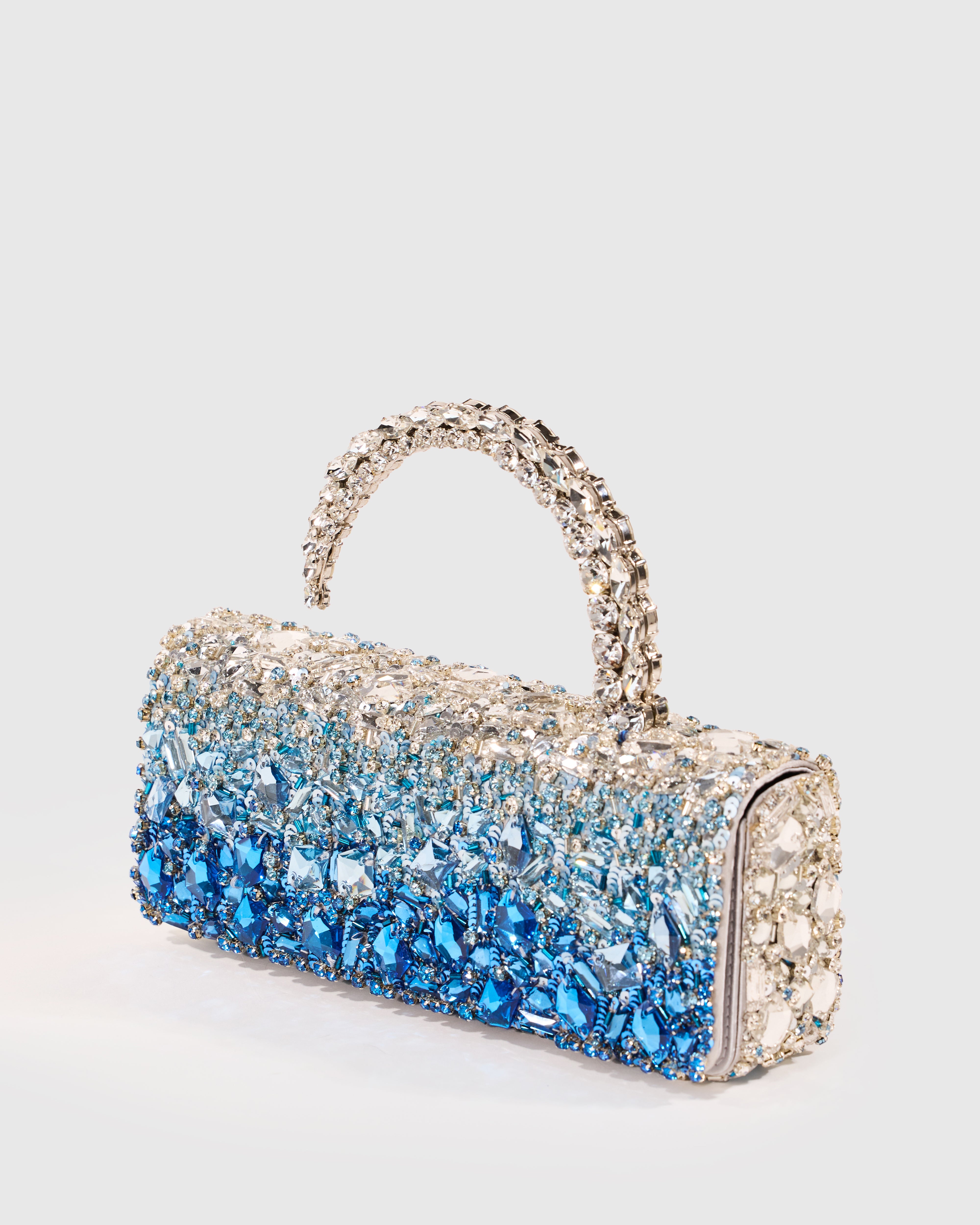 Blue Crystal Malika Clutch