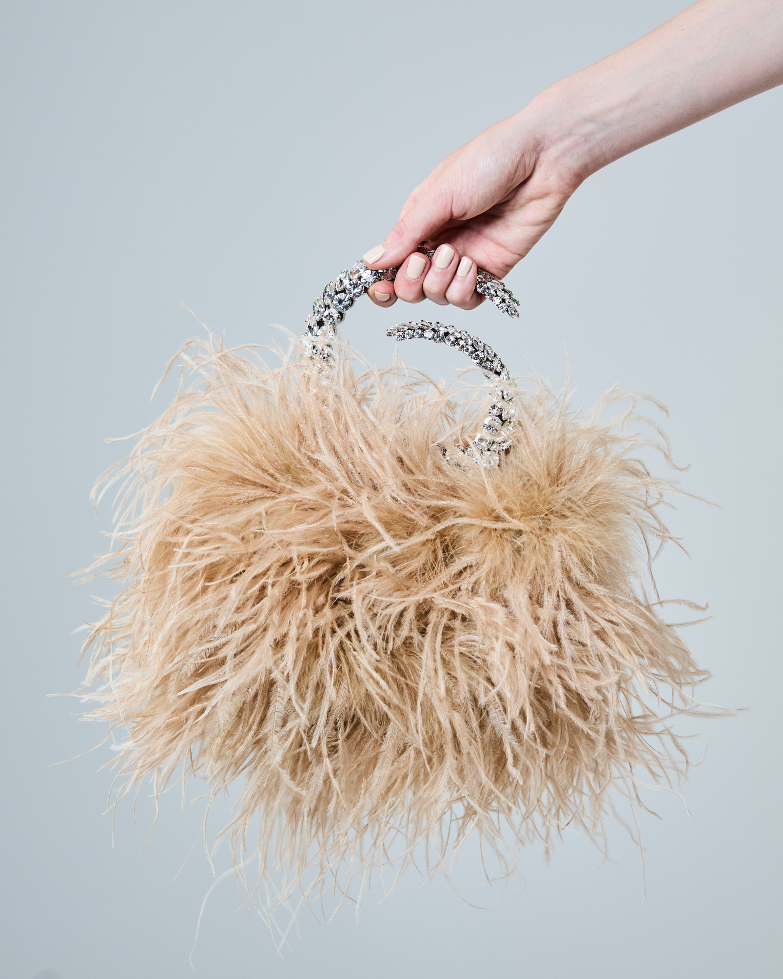 Nude Karma Feather Pouch