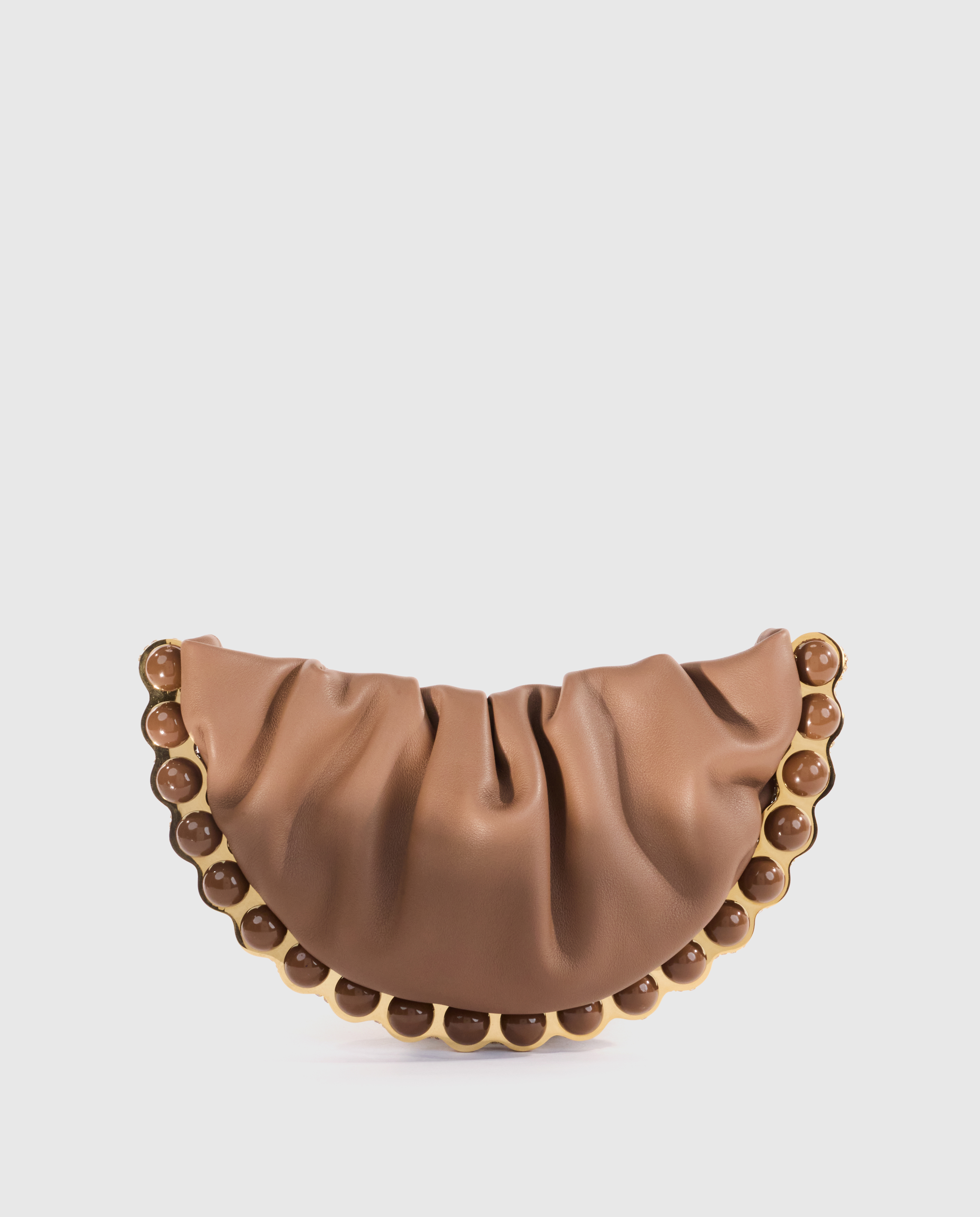 Brown Atom Moon Pouch