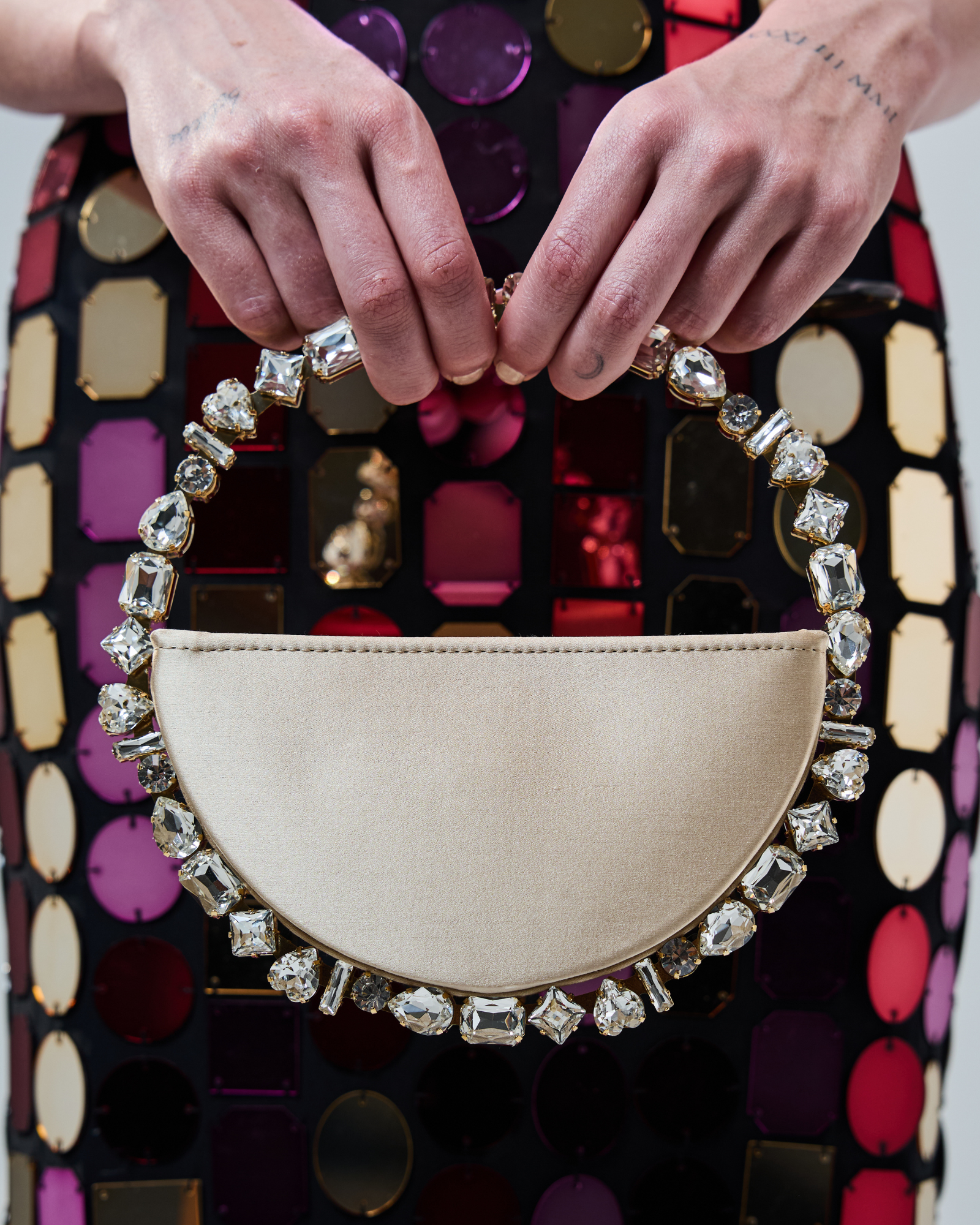 Champagne Taliya Eternity Clutch