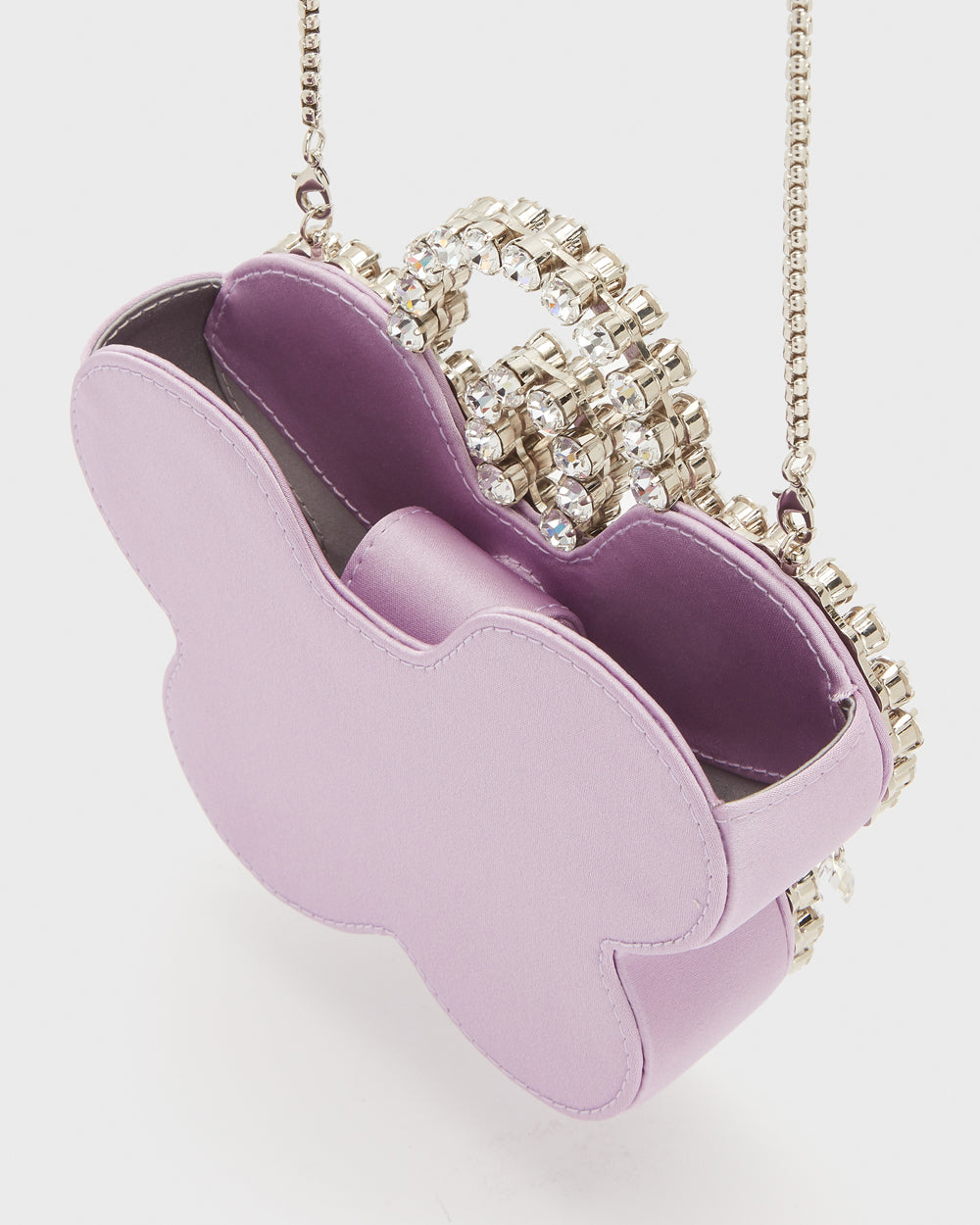 Lilac Mini Flower Clutch