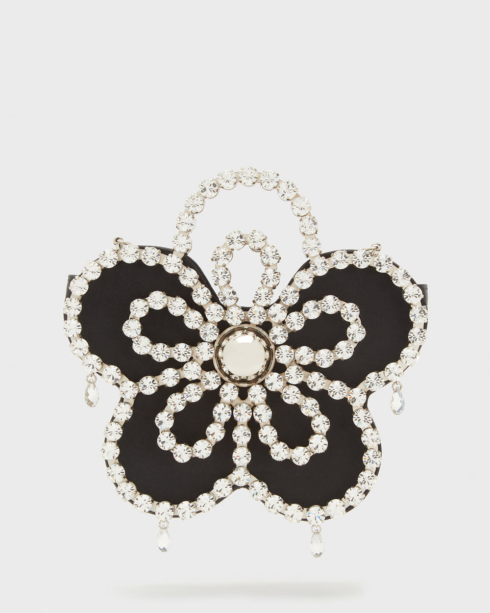 Black Mini Flower Clutch