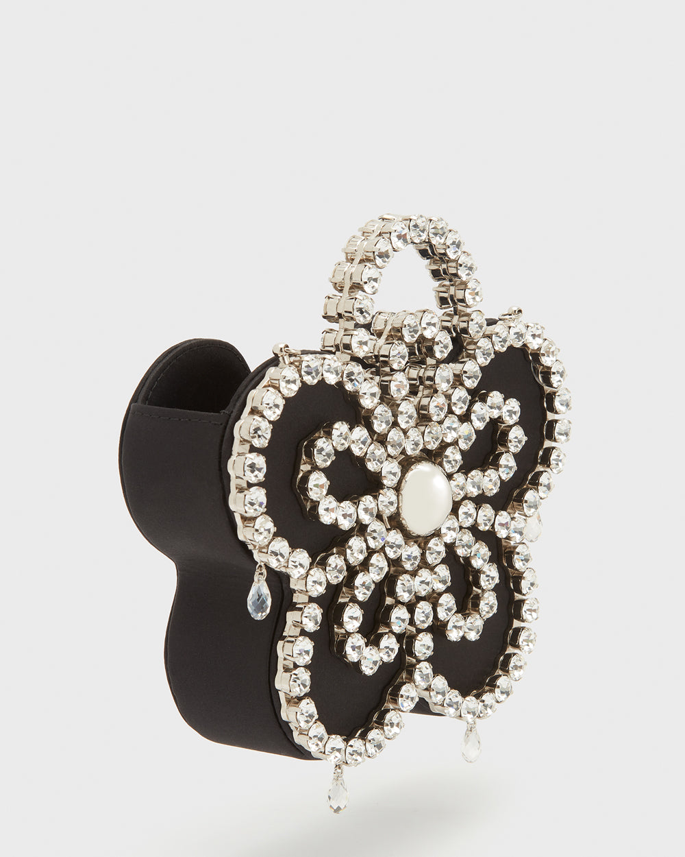 Black Mini Flower Clutch