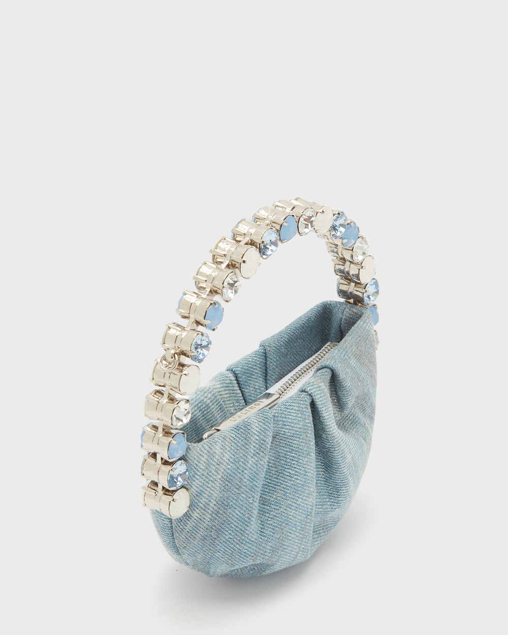 Denim Micro Eternity Clutch