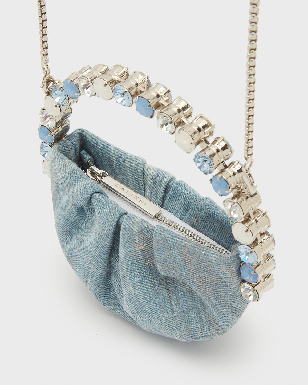 Denim Micro Eternity Clutch
