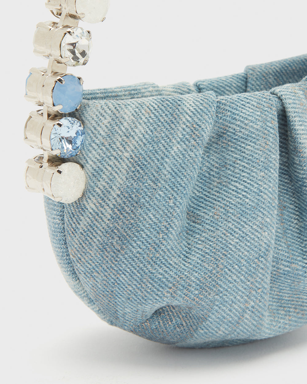 Denim Micro Eternity Clutch