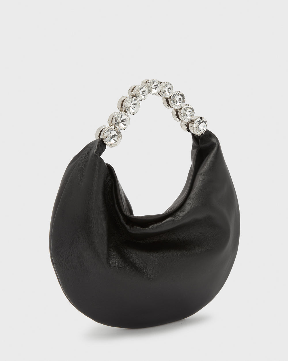 Black Leather Hobo Bag