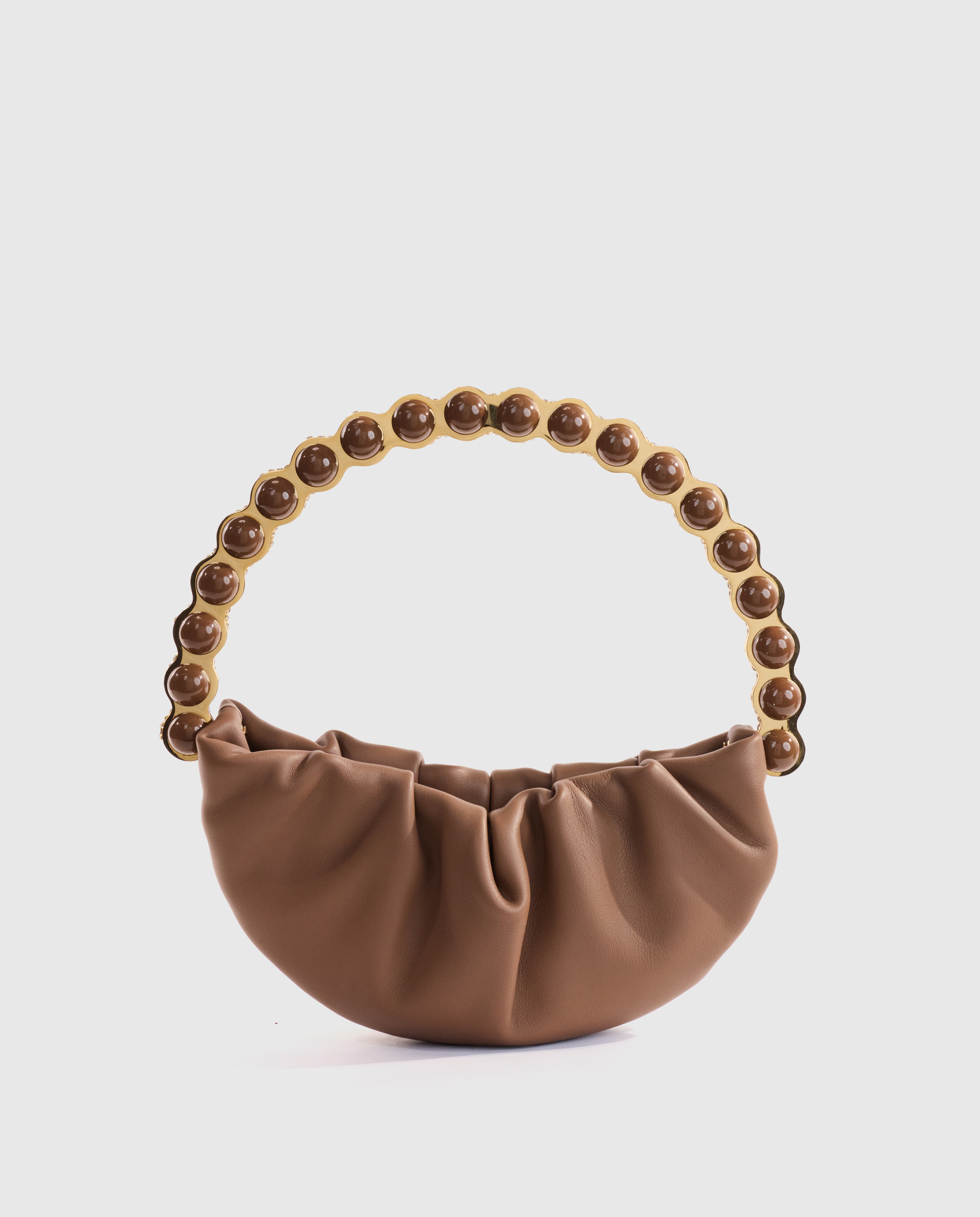 Brown Atom Moon Pouch