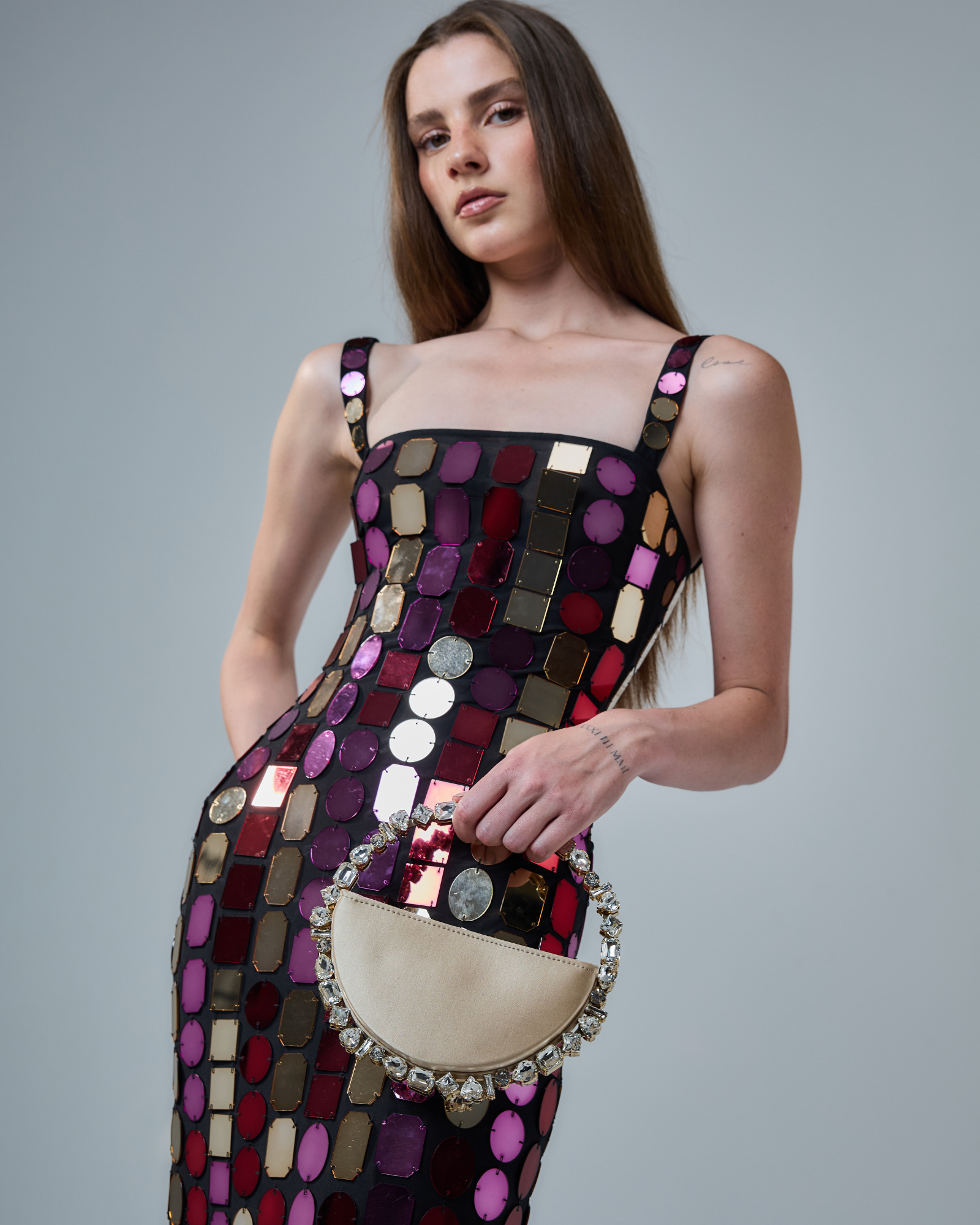 Champagne Taliya Eternity Clutch