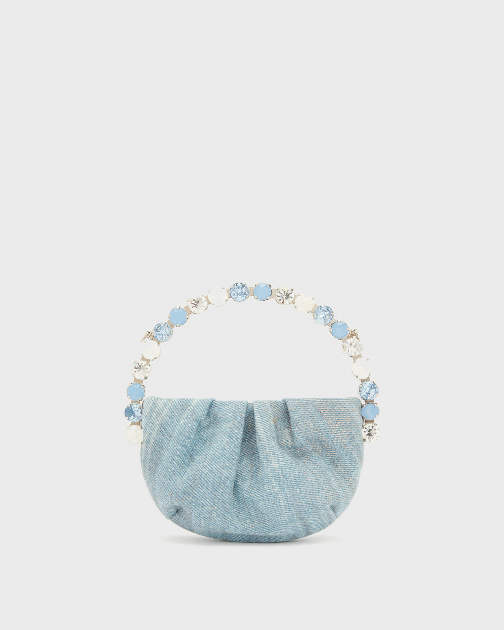 Denim Micro Eternity Clutch