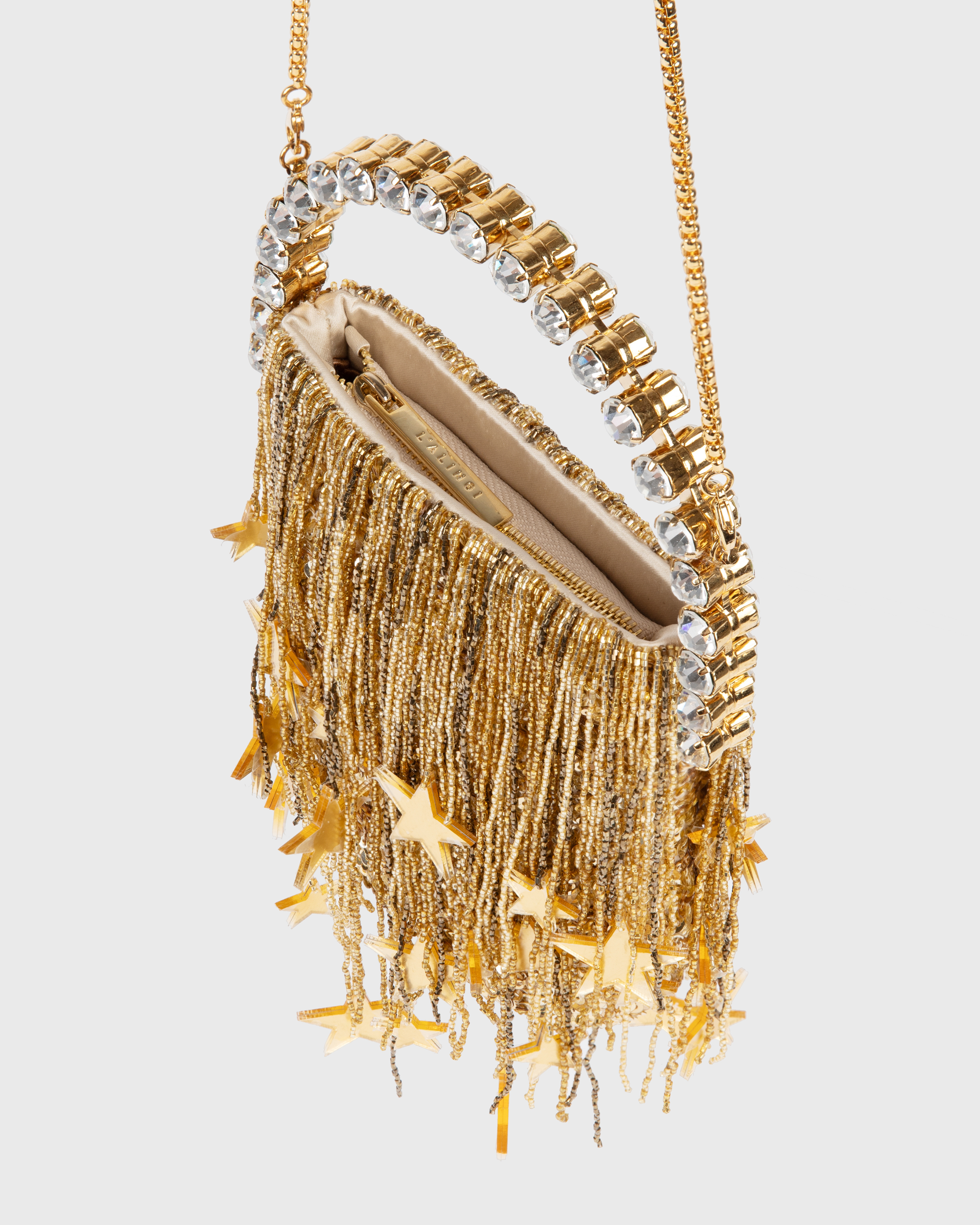 Gold Stars Micro Fringe Eternity Pouch