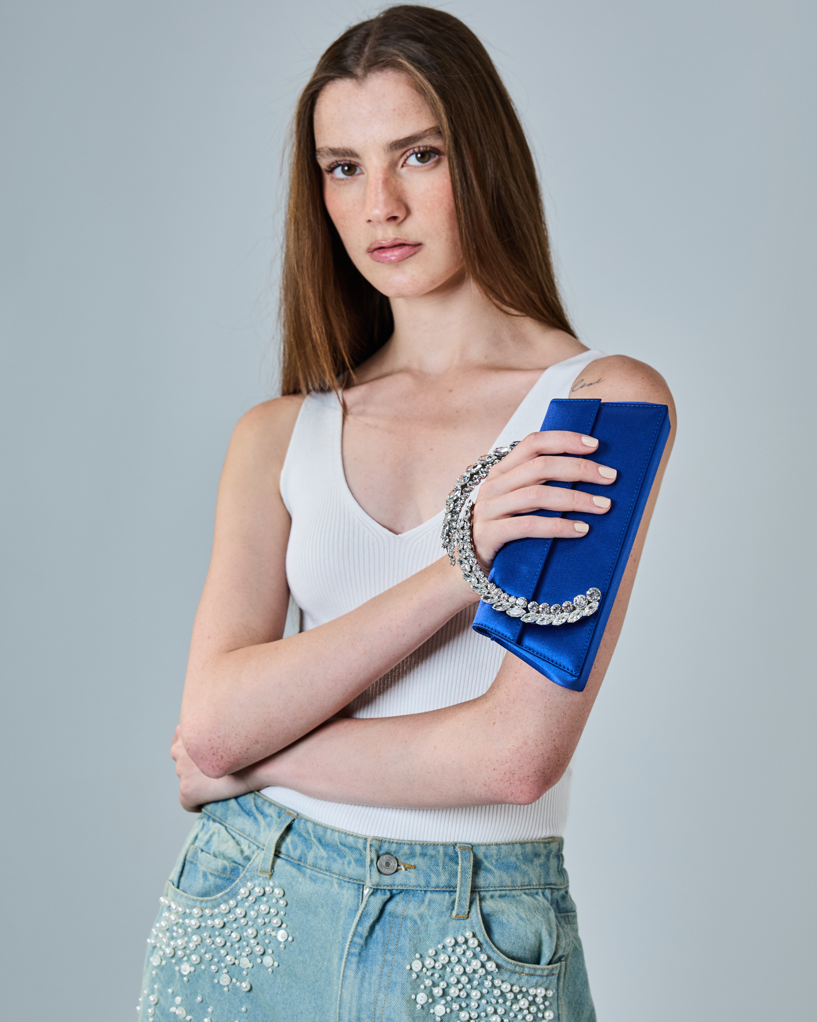 Electric Blue Karma Clutch