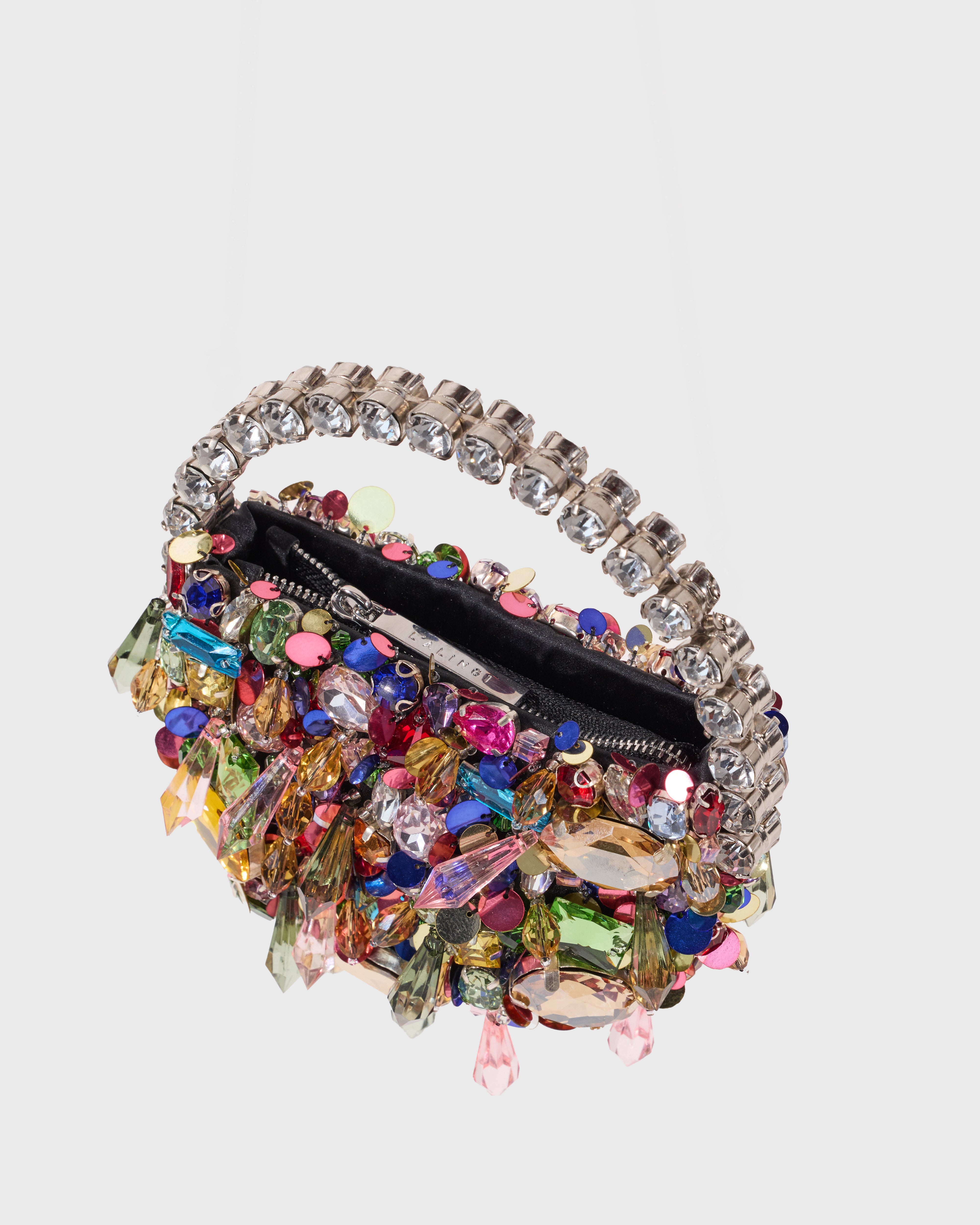Rainbow Crystal Micro Eternity Clutch