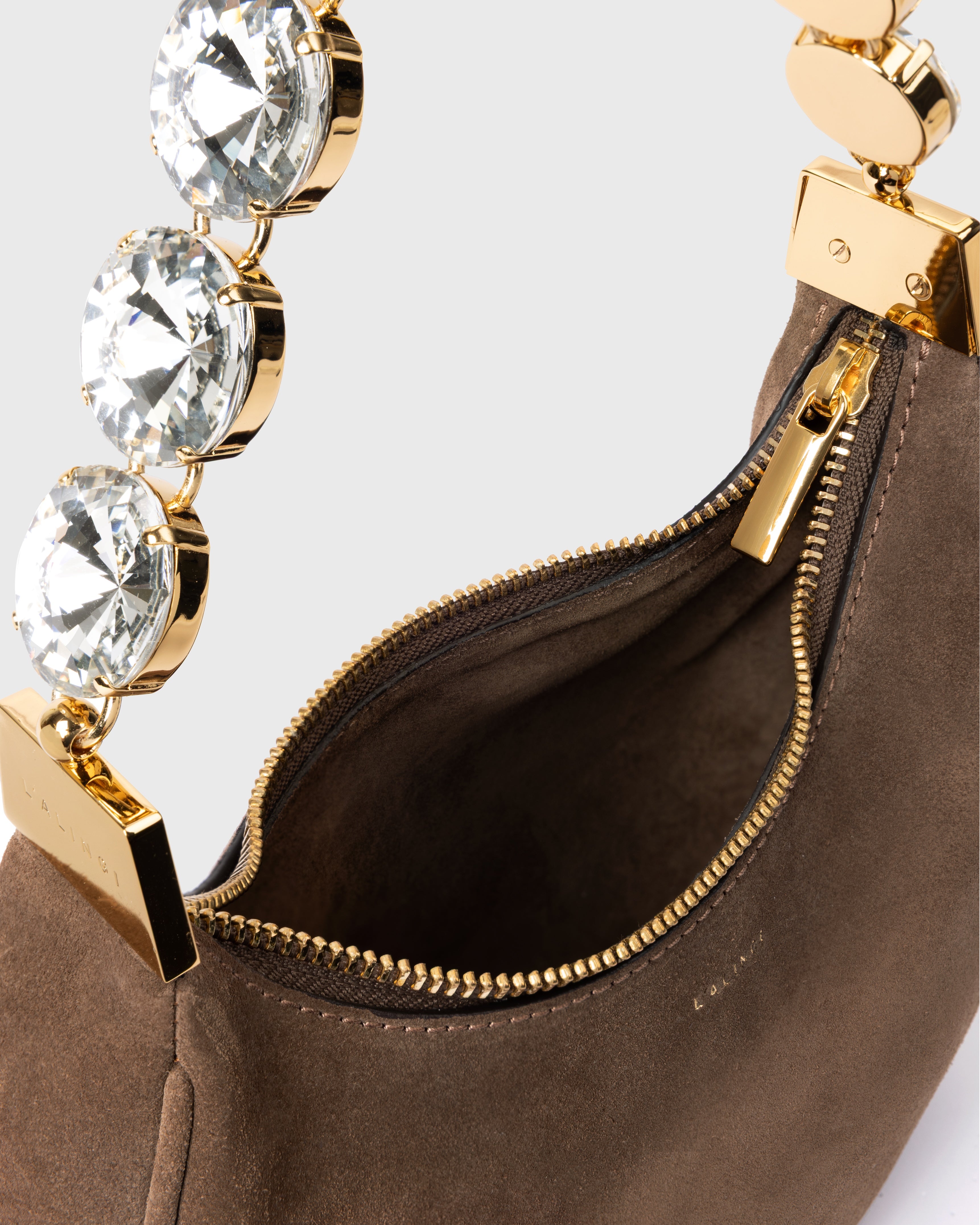 Brown Suede Mimi Bag