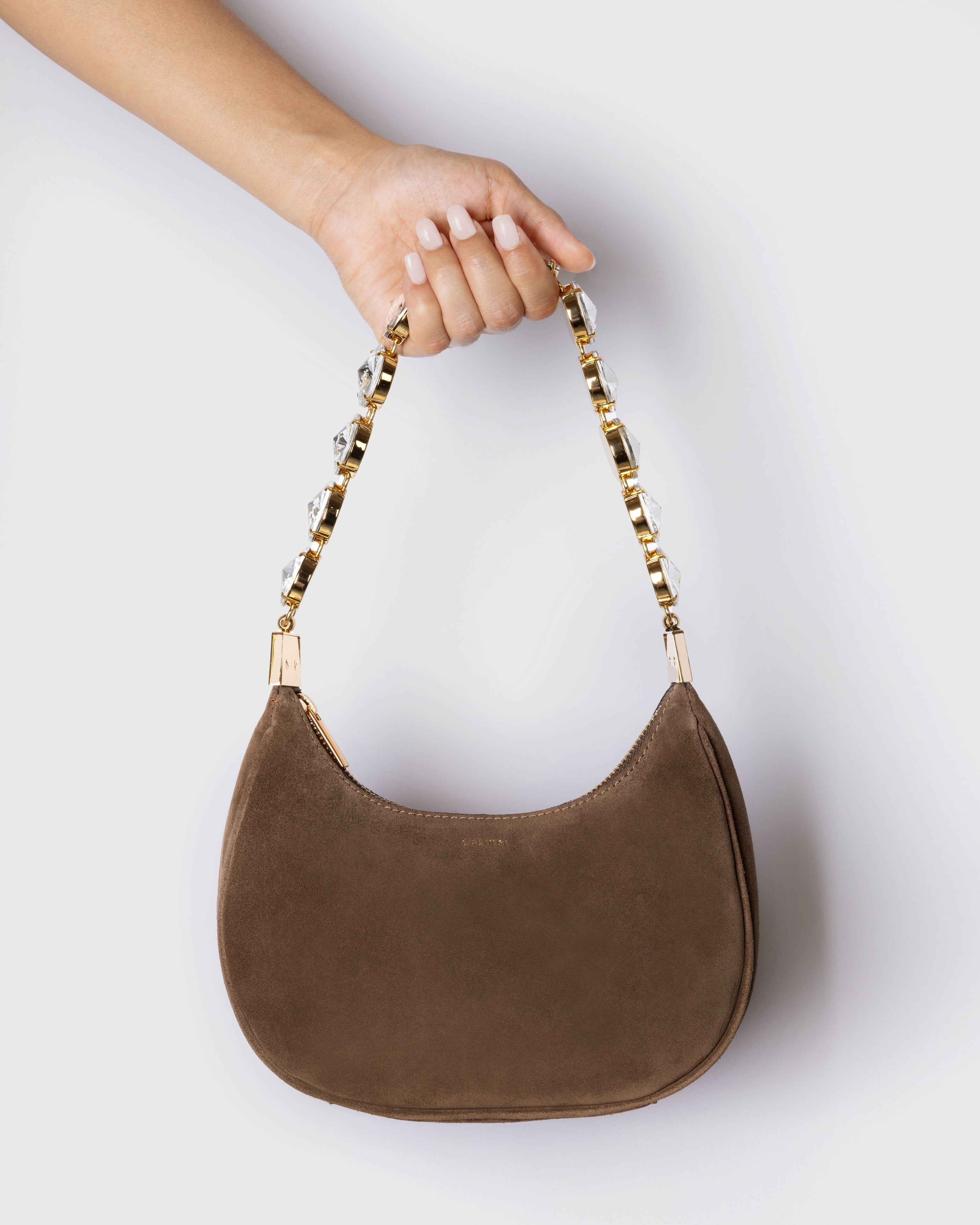 Brown Suede Mimi Bag