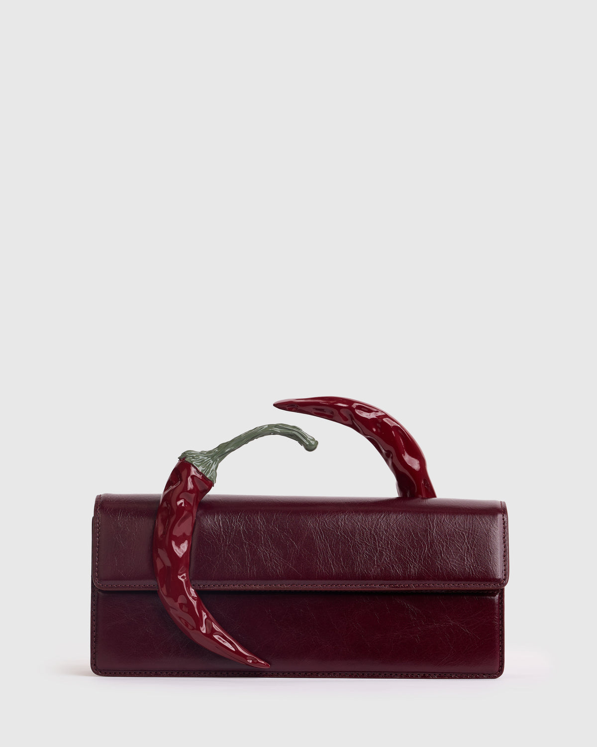 Burgundy Chili Clutch