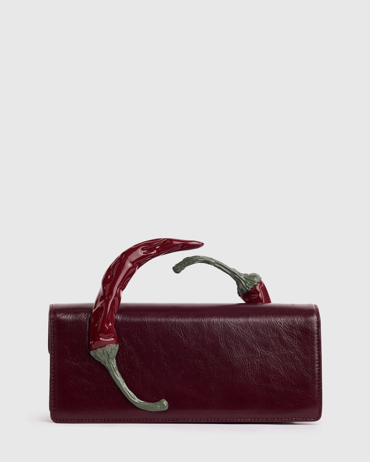 Burgundy Chili Clutch