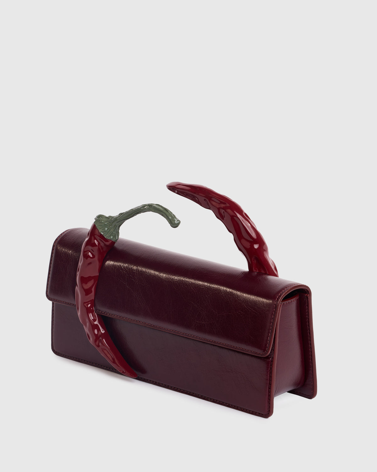 Burgundy Chili Clutch