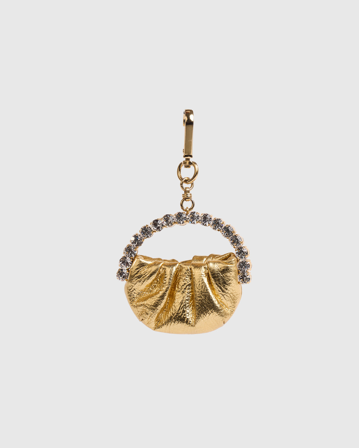 Metallic Gold Micro Bag Charm