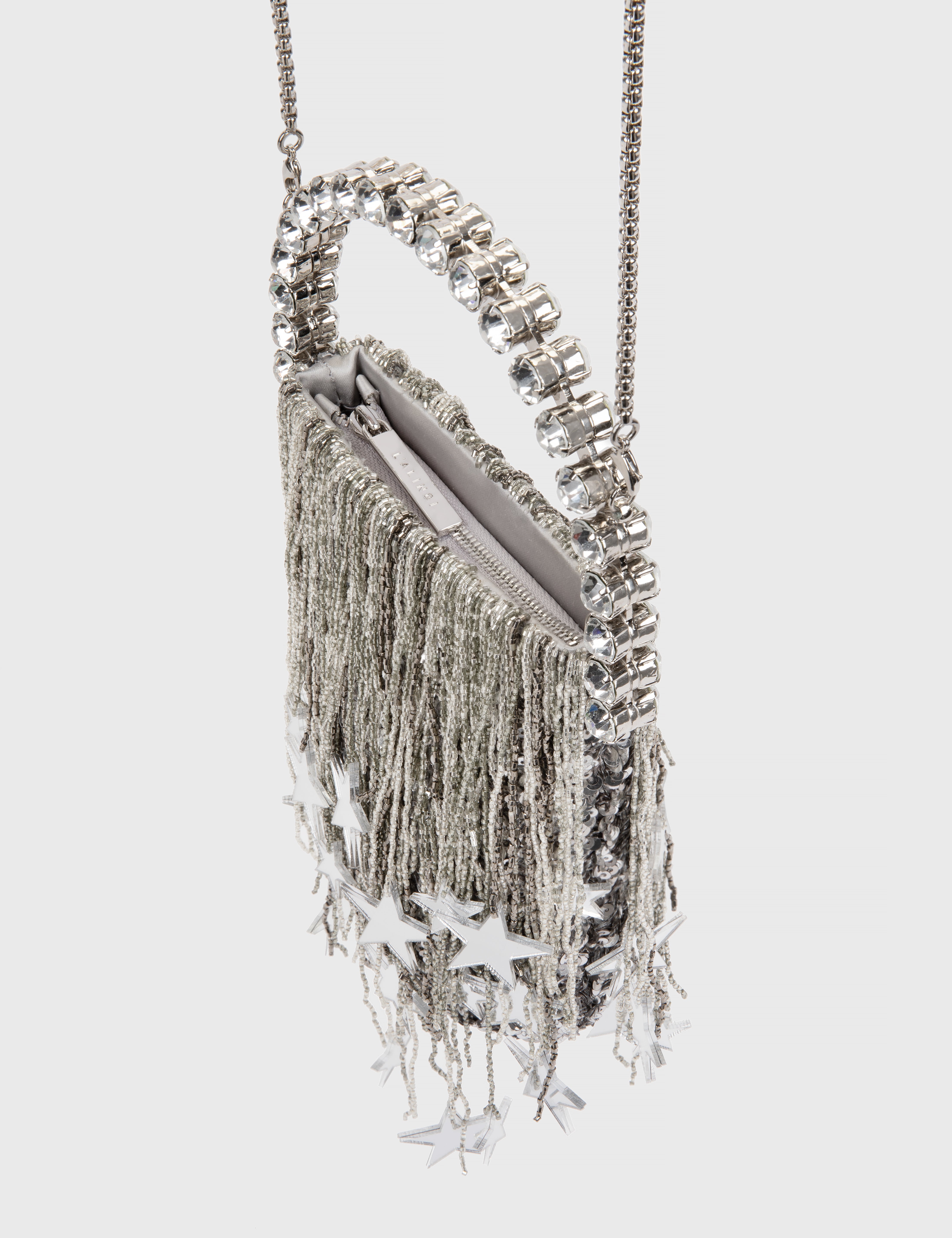 Silver Stars Micro Fringe Eternity Pouch