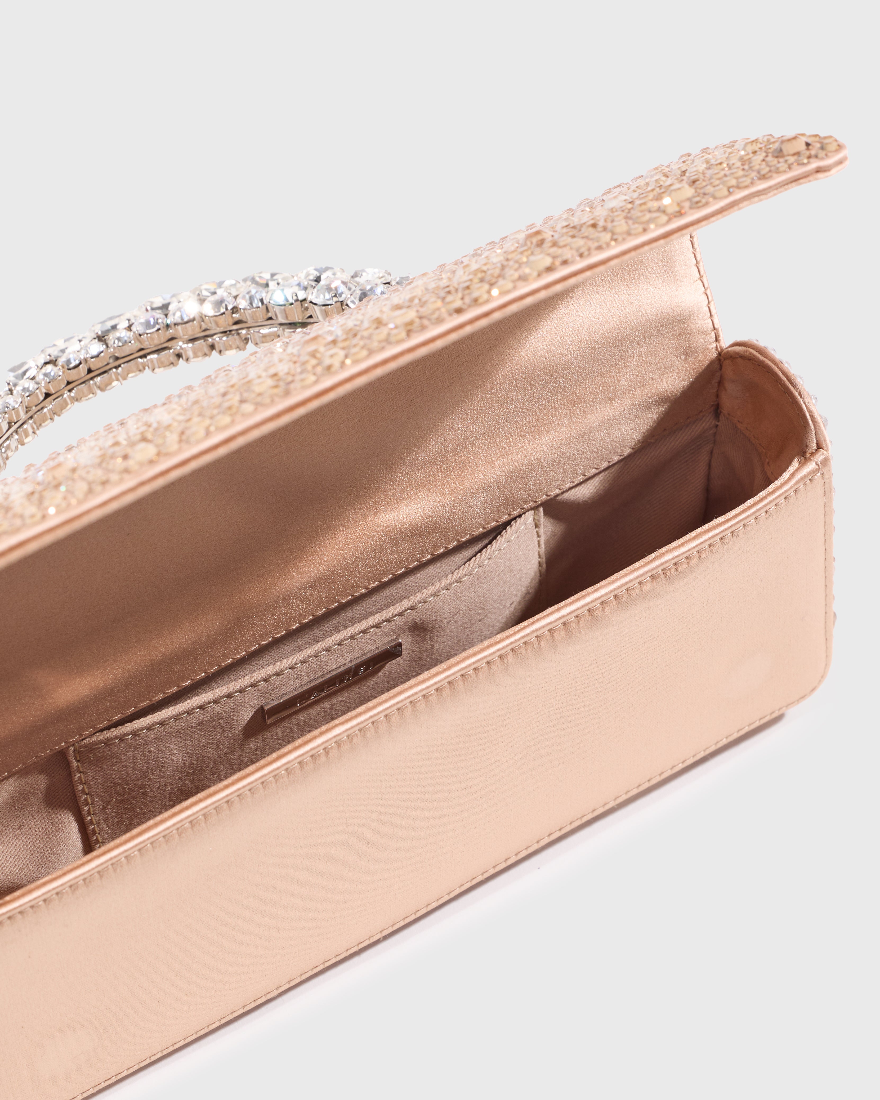 Champagne Hotfix Malika Clutch