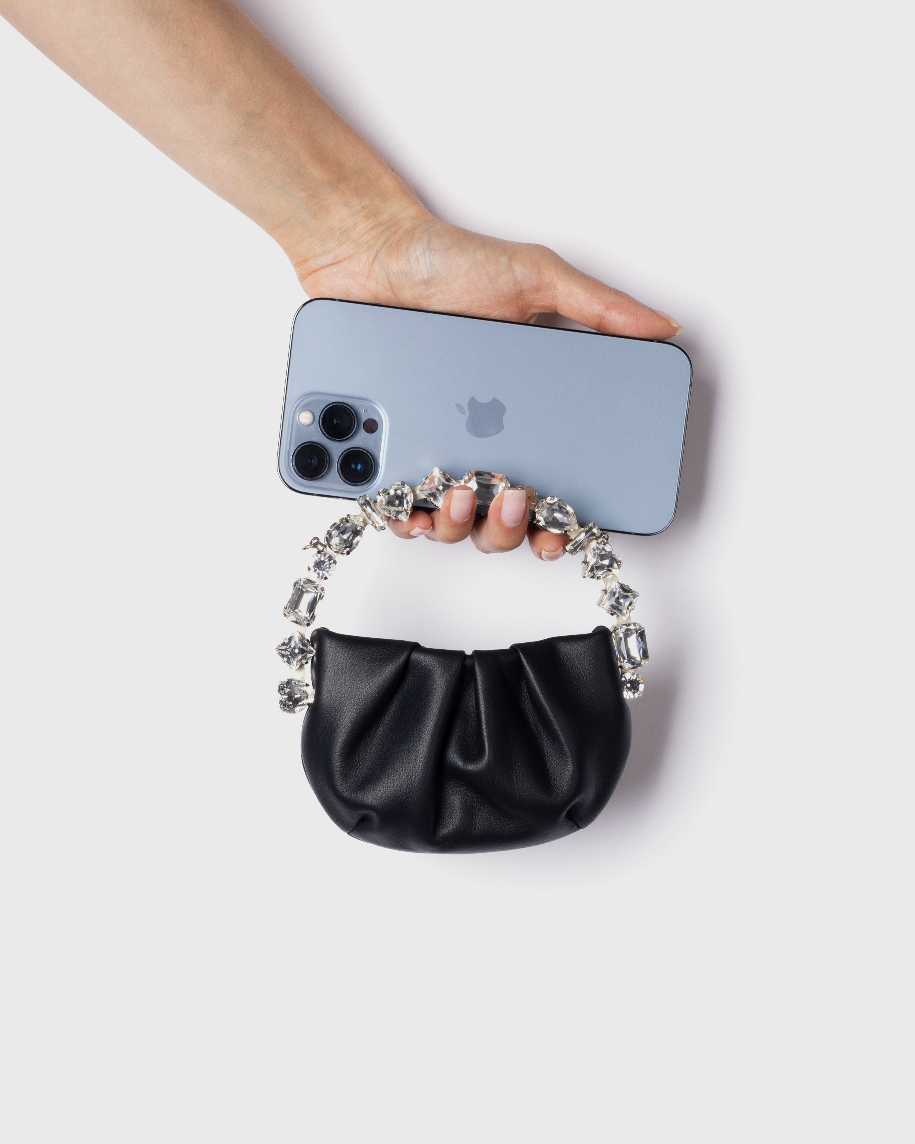 Black Micro Taliya Eternity Clutch