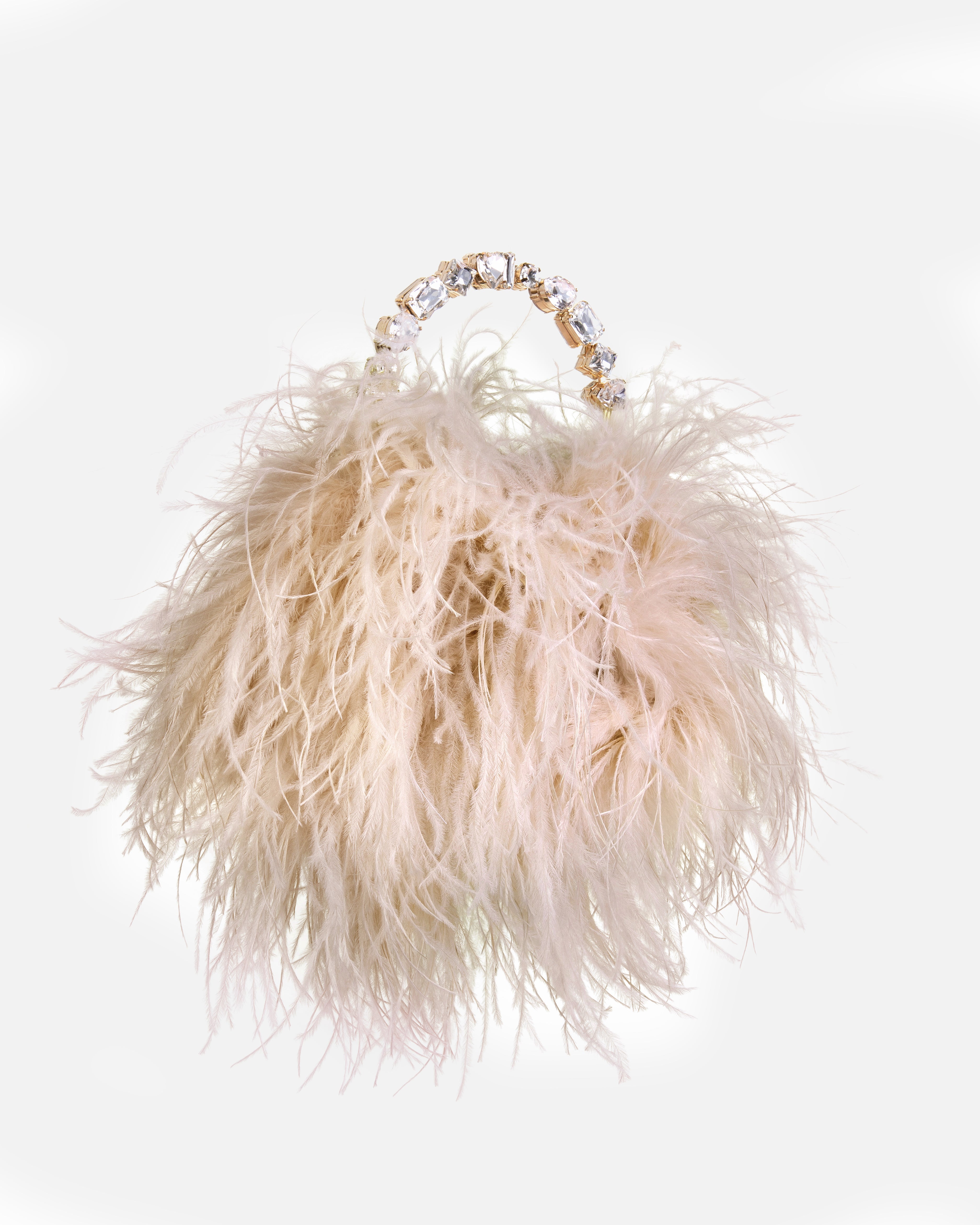 Powder Taliya Feather Pouch