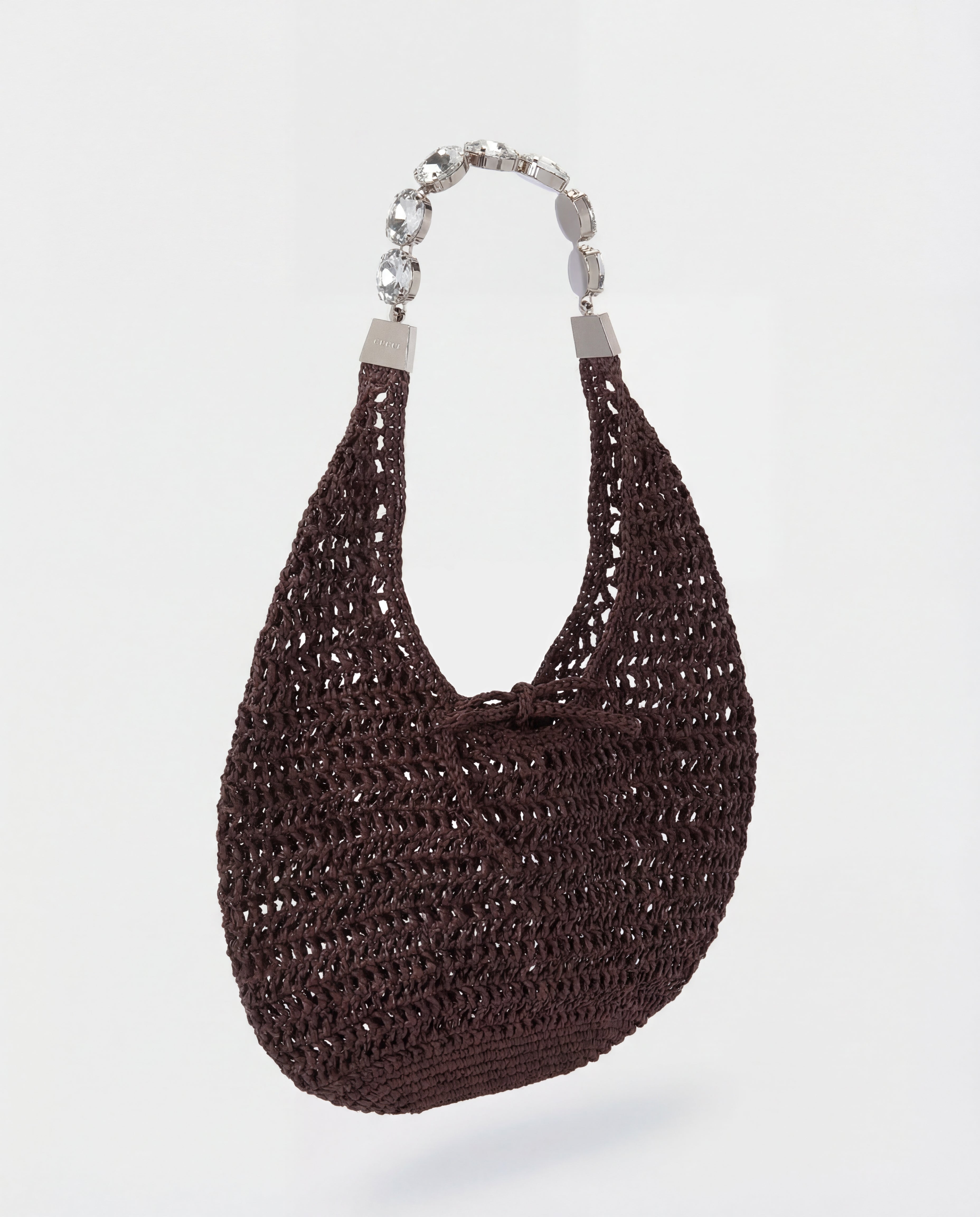Brown Crochet Tote Bag