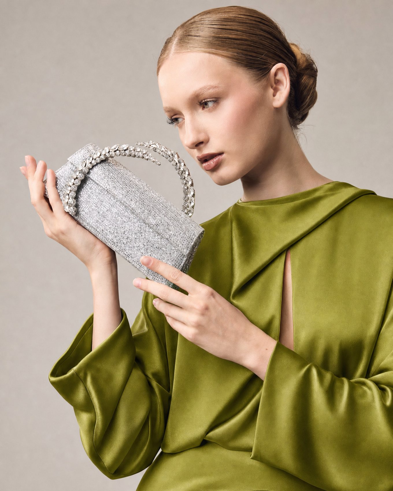 Glitter Lace Karma Clutch