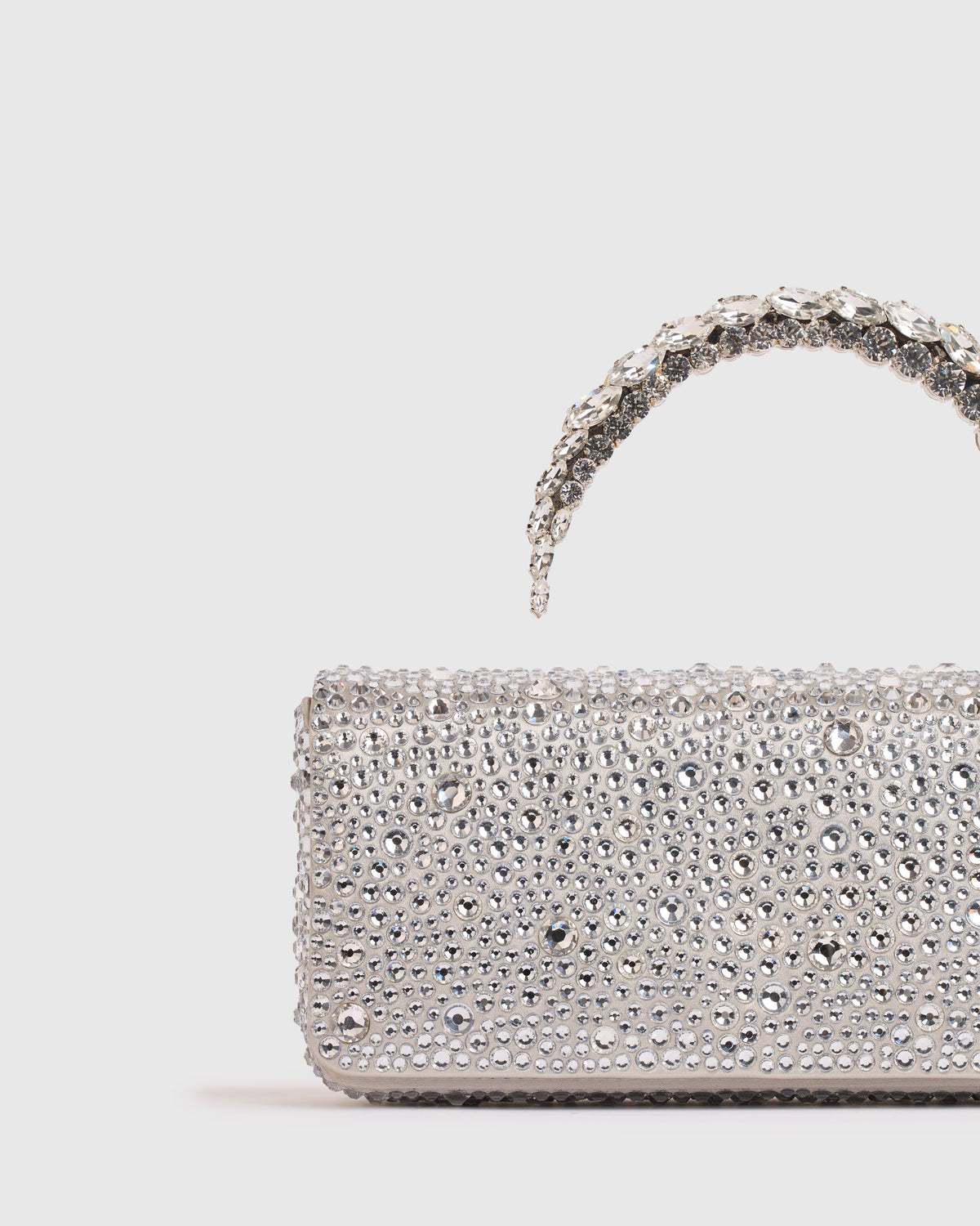Silver Hotfix Malika Clutch