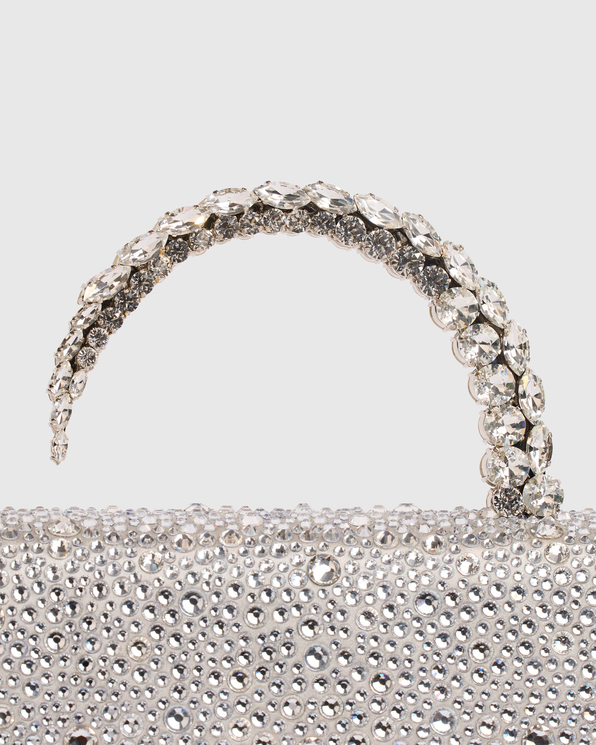 Silver Hotfix Malika Clutch