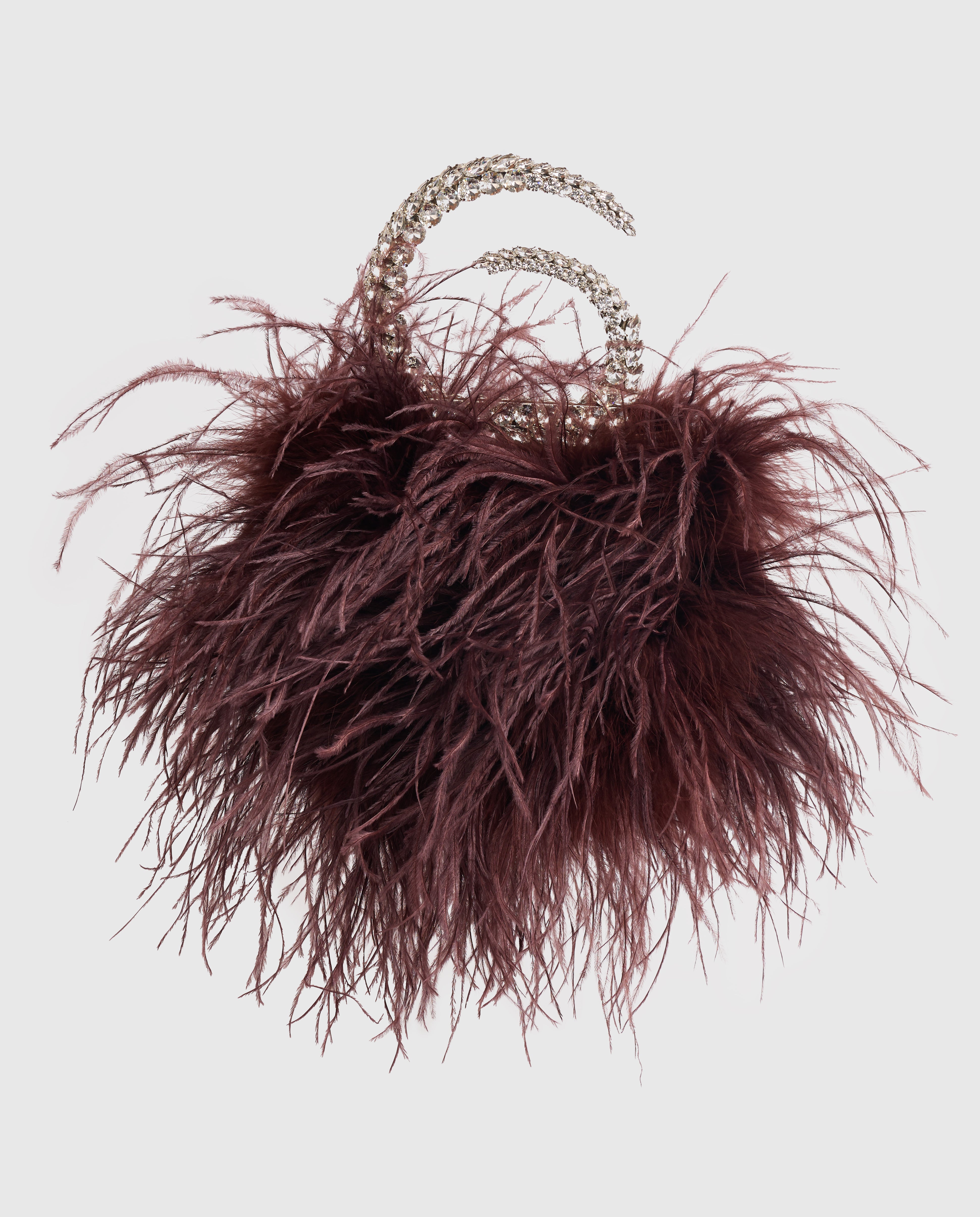 Brown Karma Feather Pouch