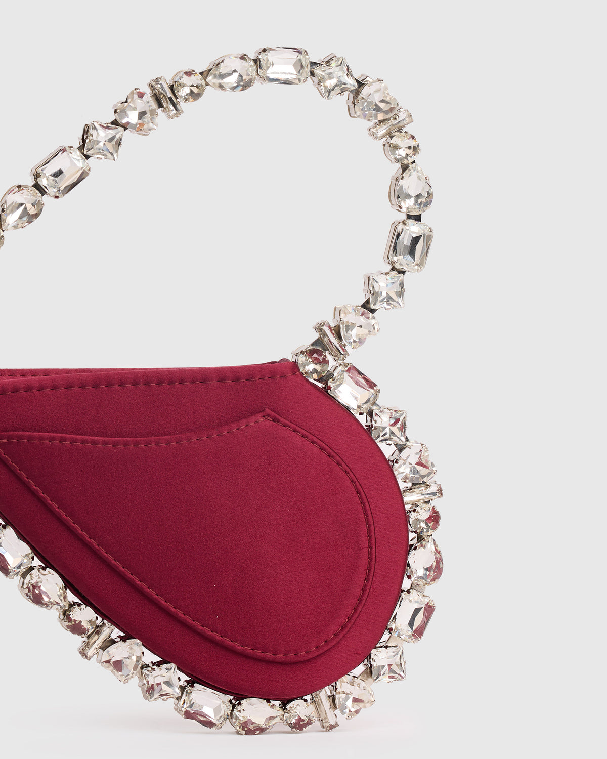Burgundy Taliya Love Clutch
