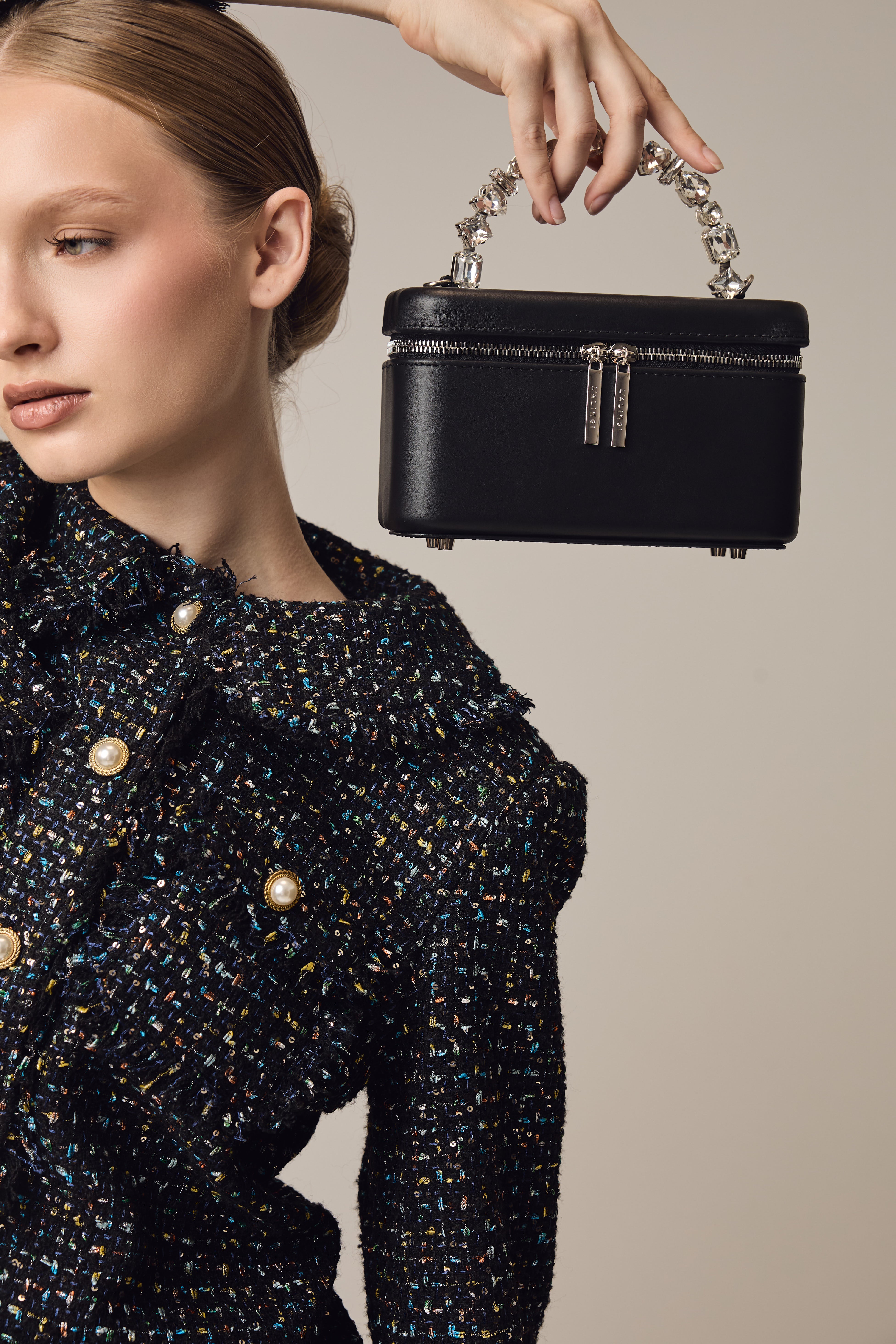 Black Taliya Vanity Bag