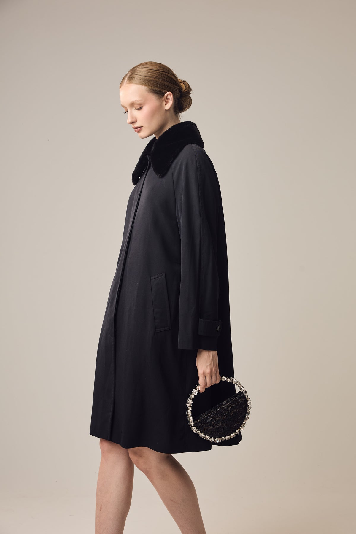 Black Lace Taliya Eternity Clutch