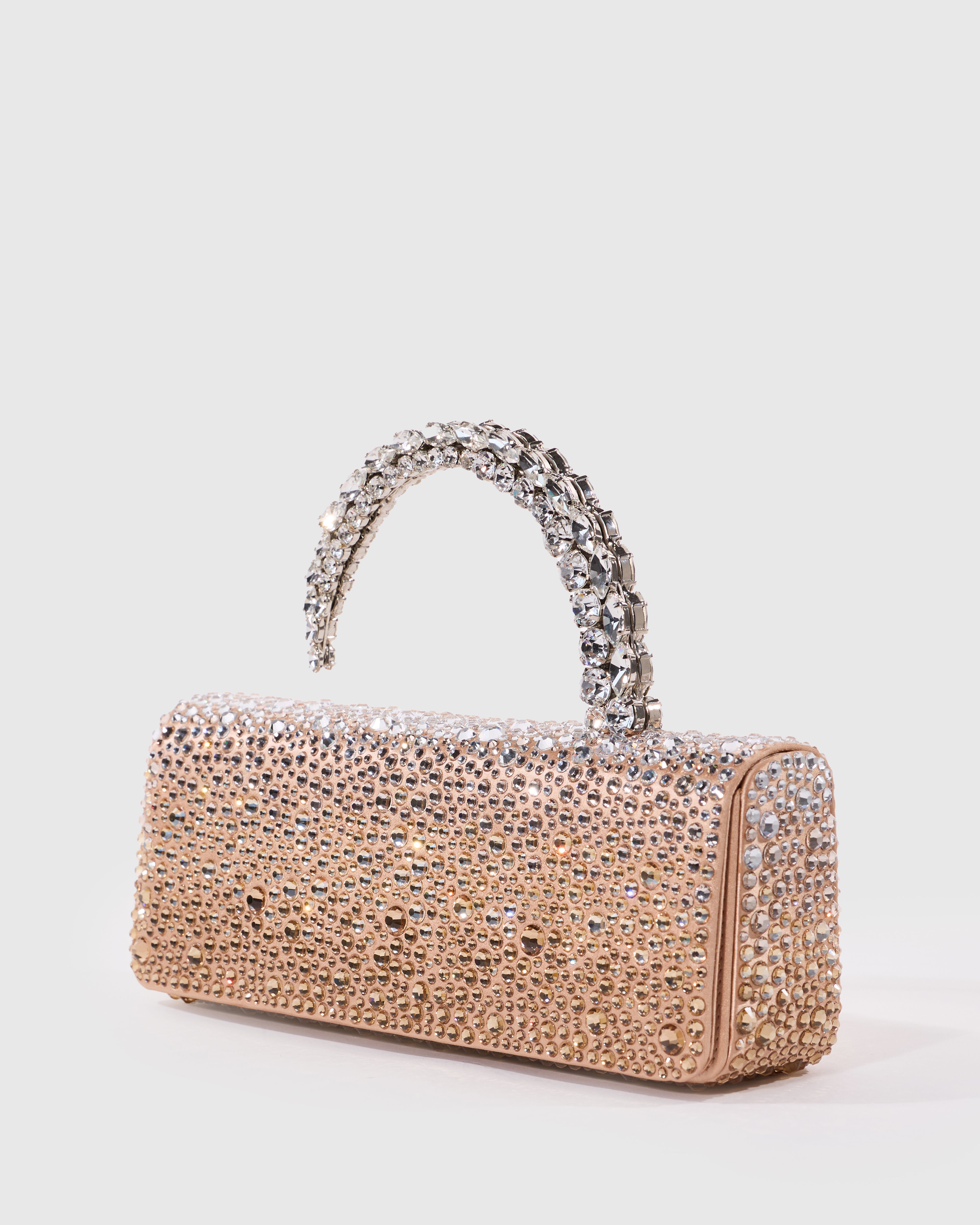 Champagne Hotfix Malika Clutch