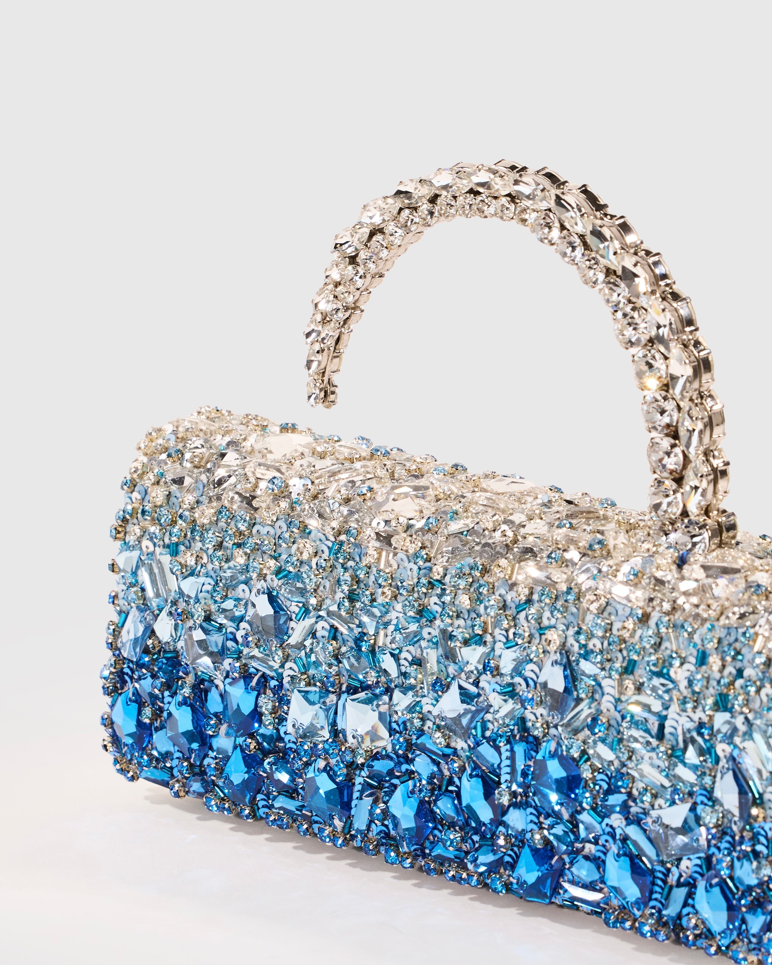 Blue Crystal Malika Clutch
