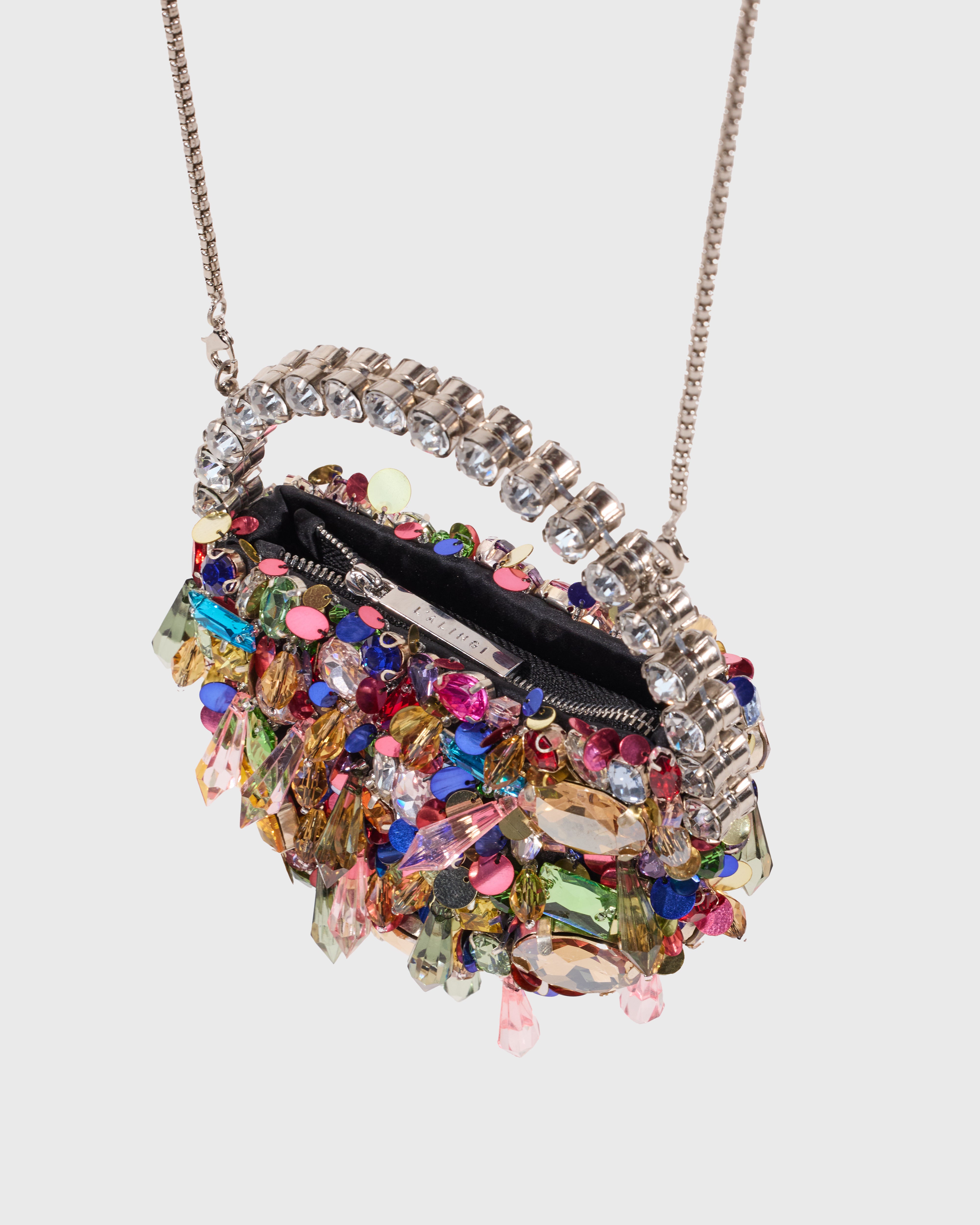 Rainbow Crystal Micro Eternity Clutch