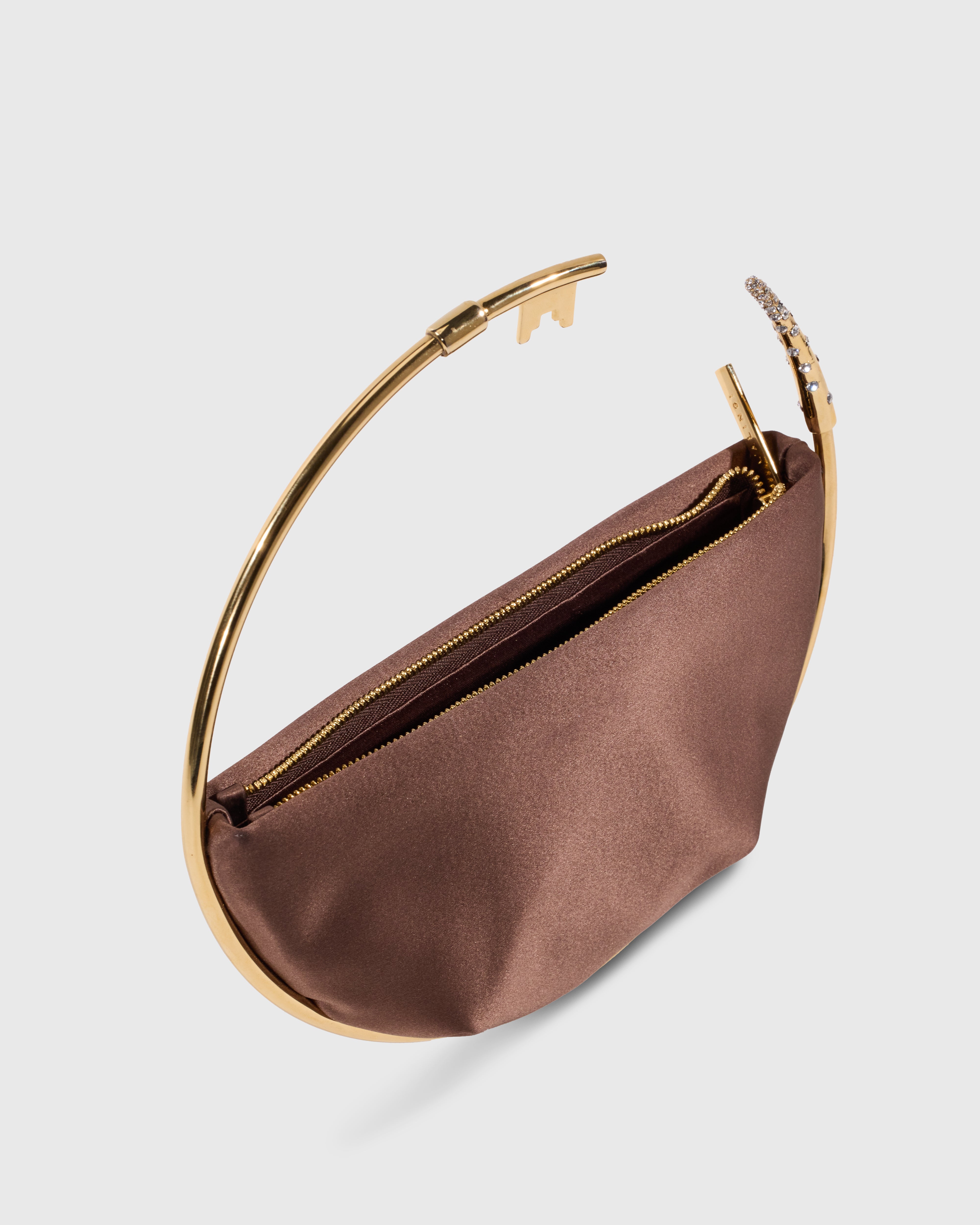 Brown Key Eternity Clutch