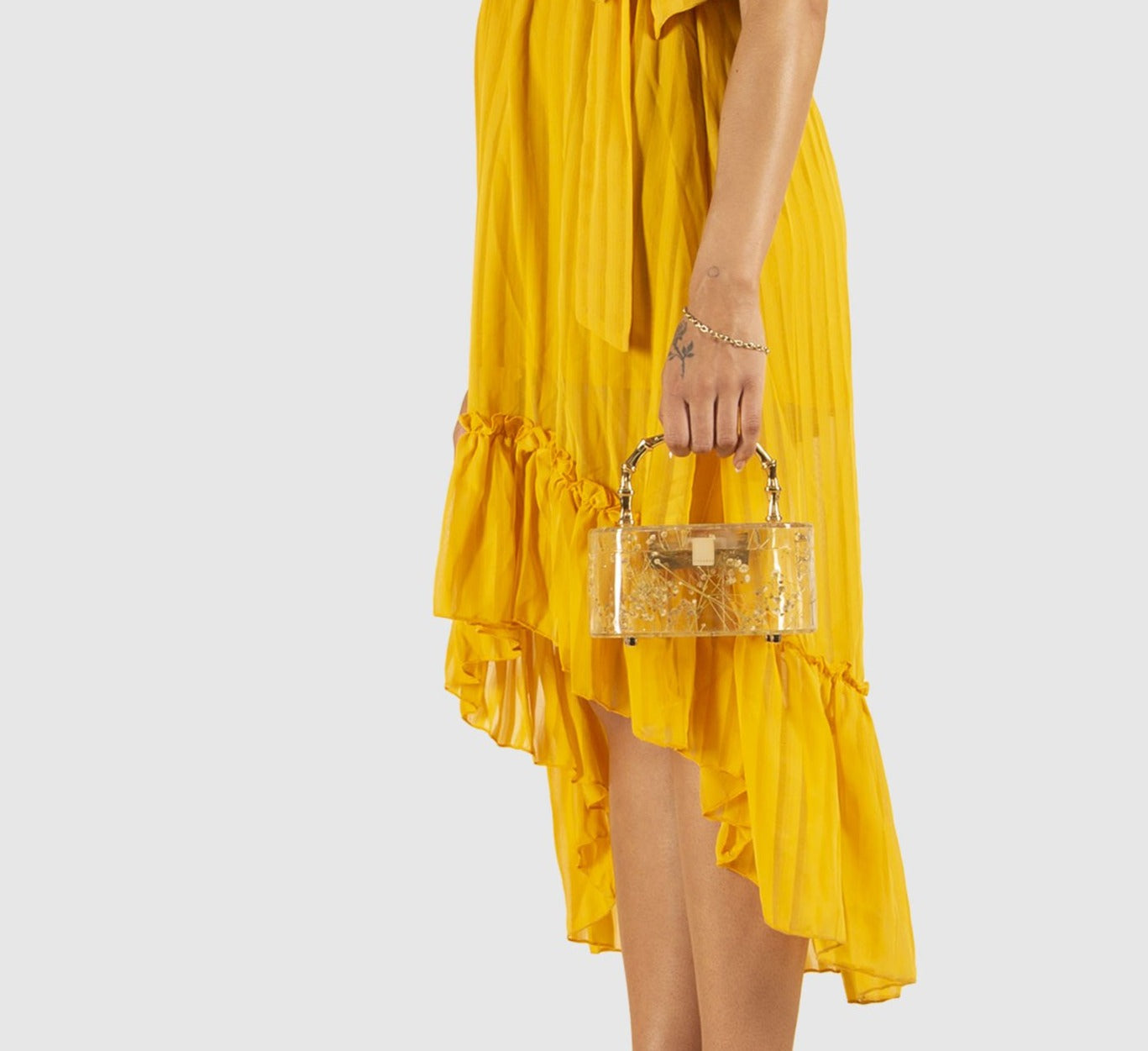 L'alingi London Bamboo Flower Trunk Luxury Clutch