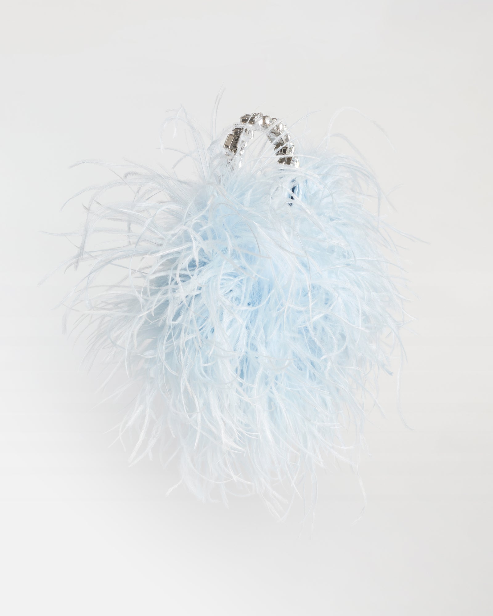 Pale Blue Taliya Feather Pouch