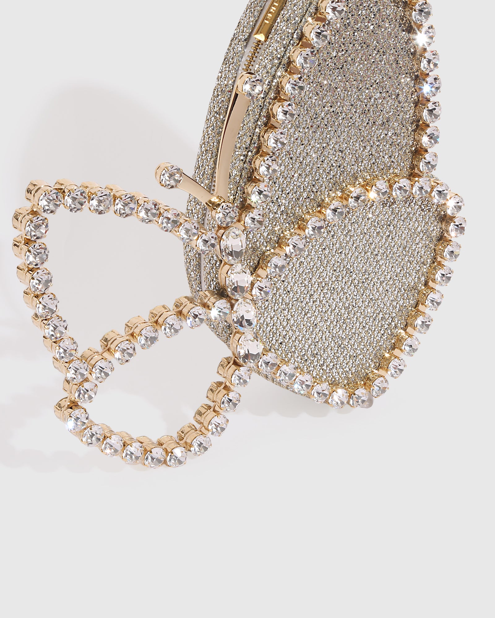 Gold Lace Butterfly Clutch