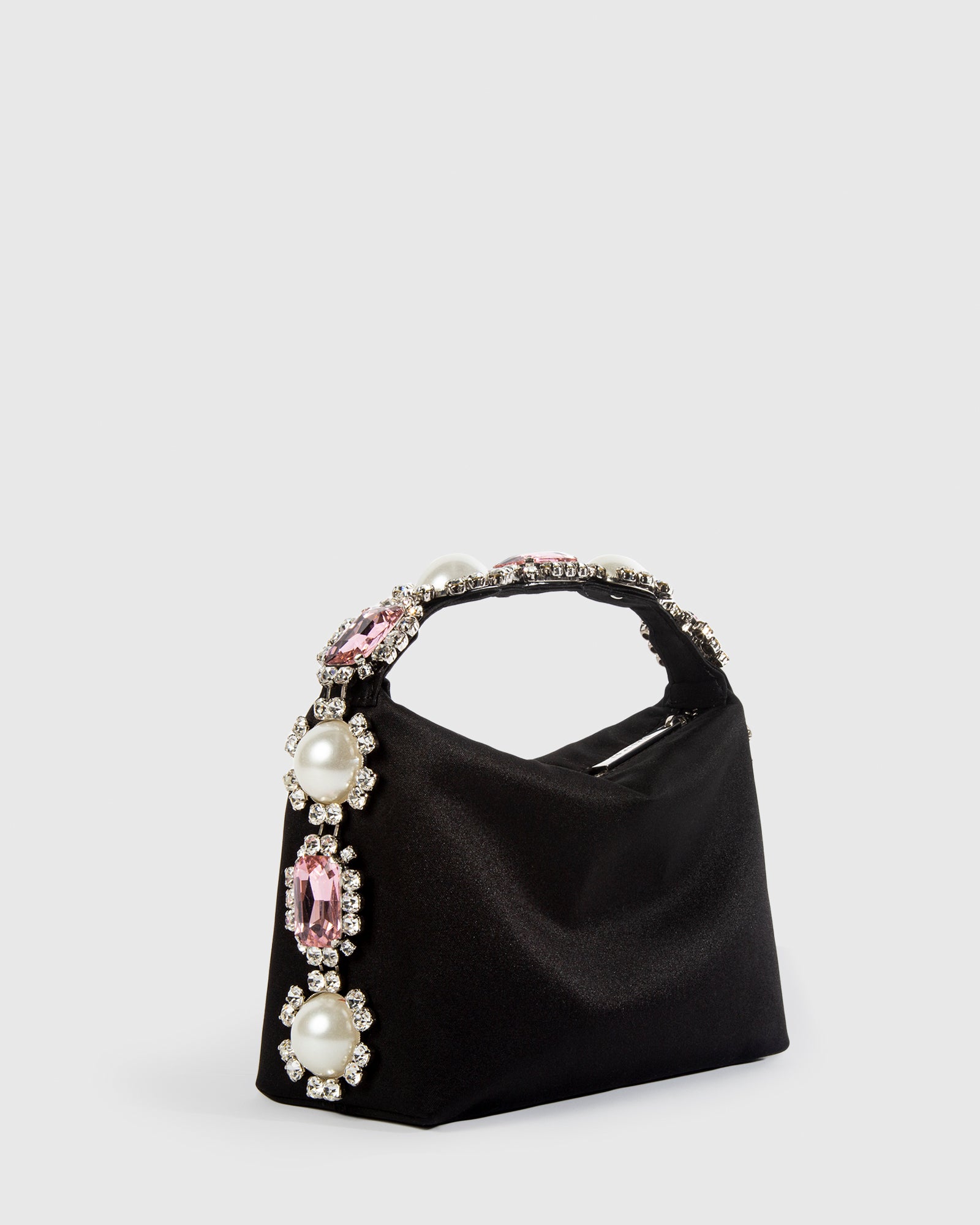 Black Crystal Hobo Bag