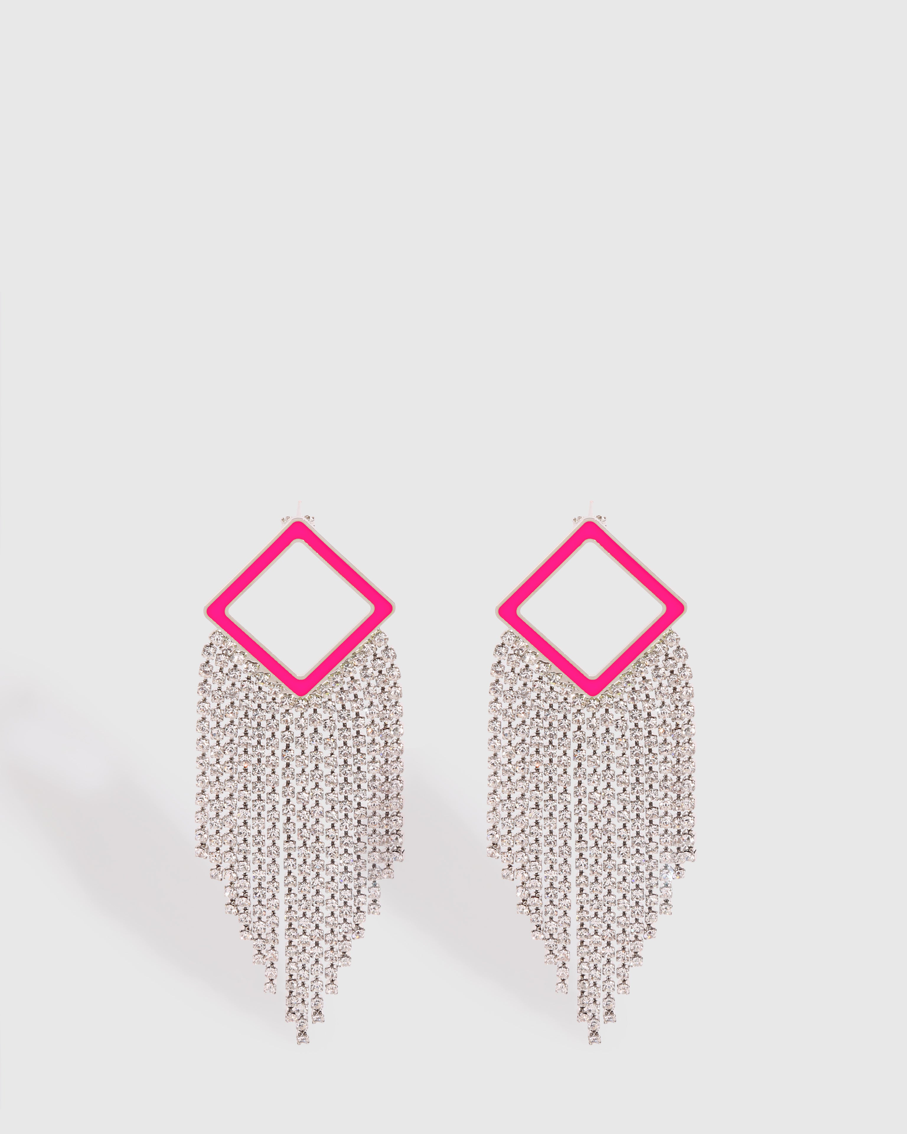 Neon Pink Noora Earrings
