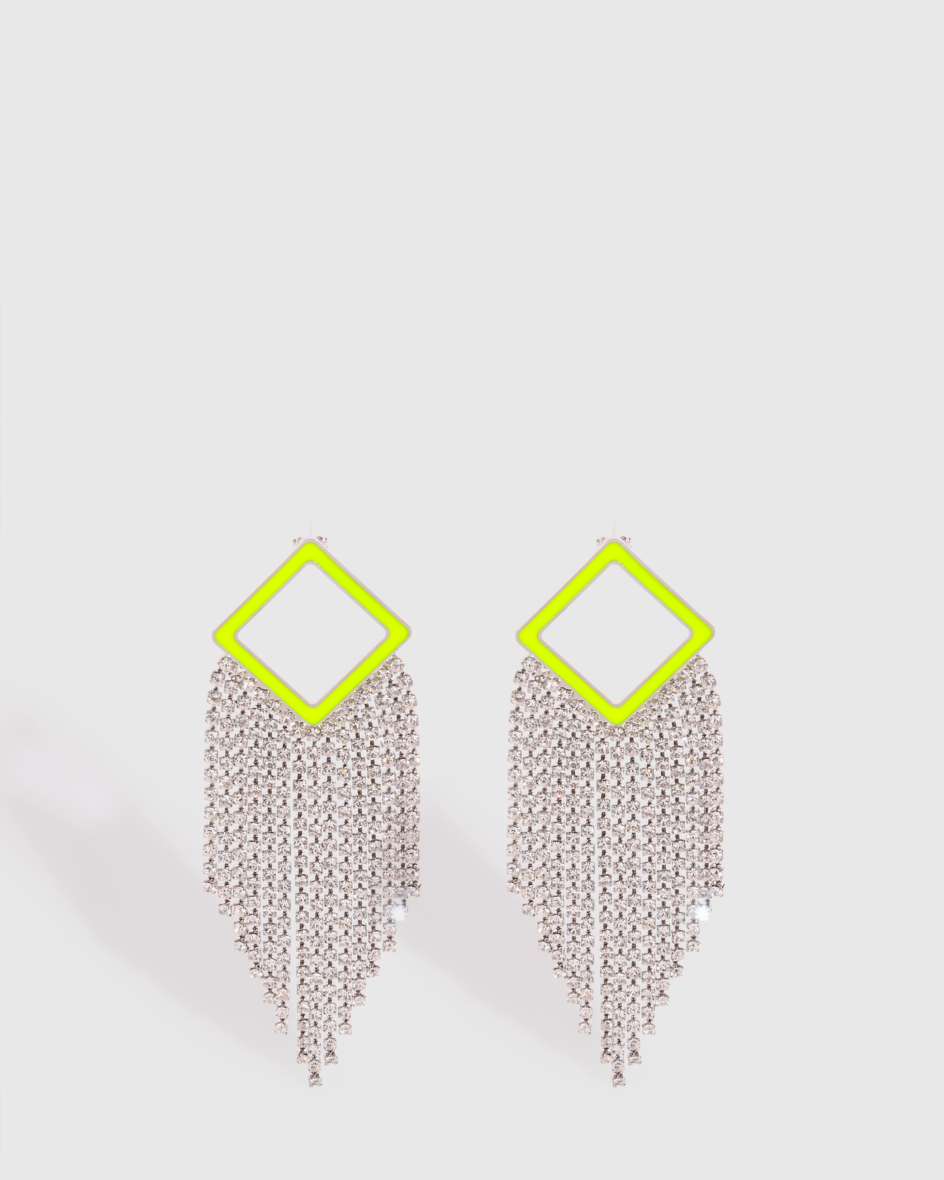 Neon Yellow Noora Earrings