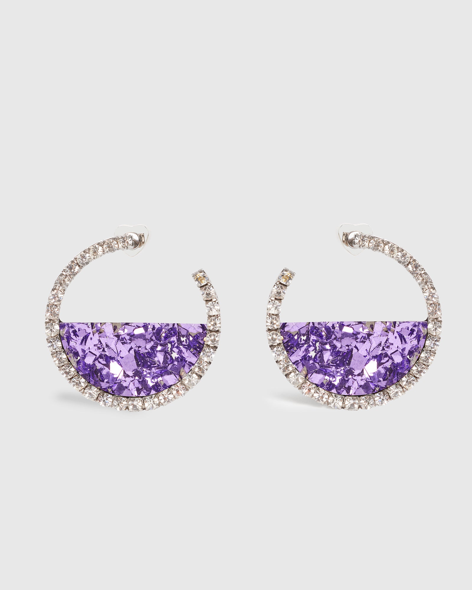 Purple Eternity Earrings