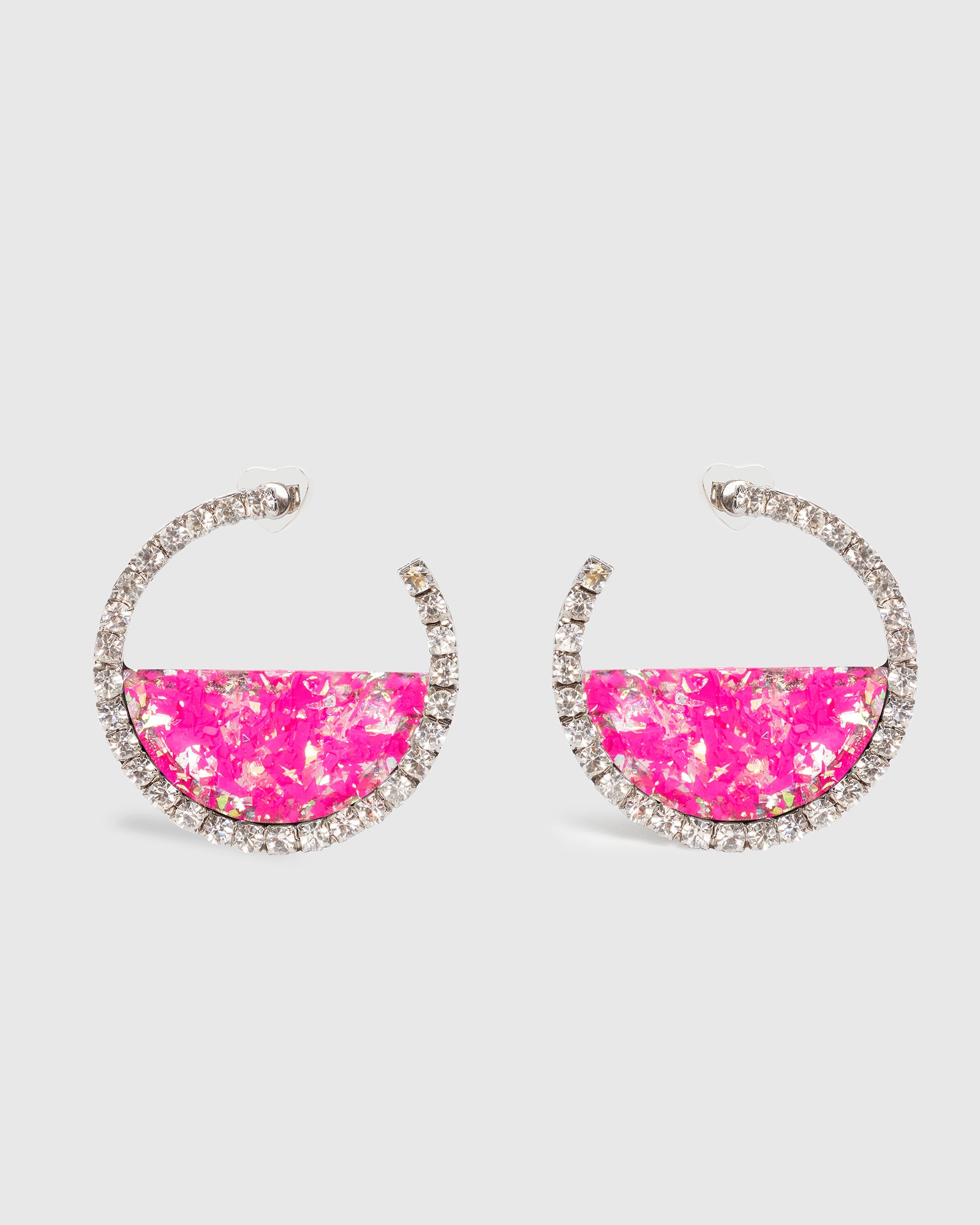 Neon Pink Eternity Earrings