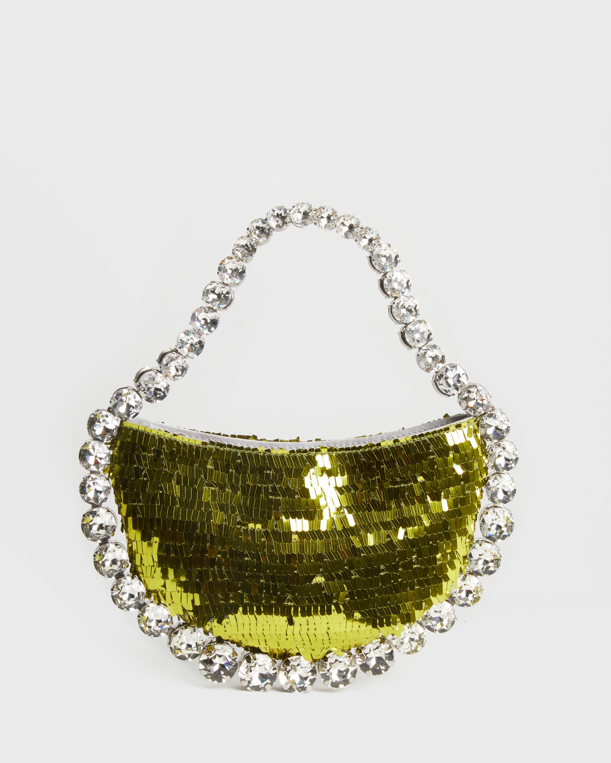 Lime Sequins Pendant Eternity Bag