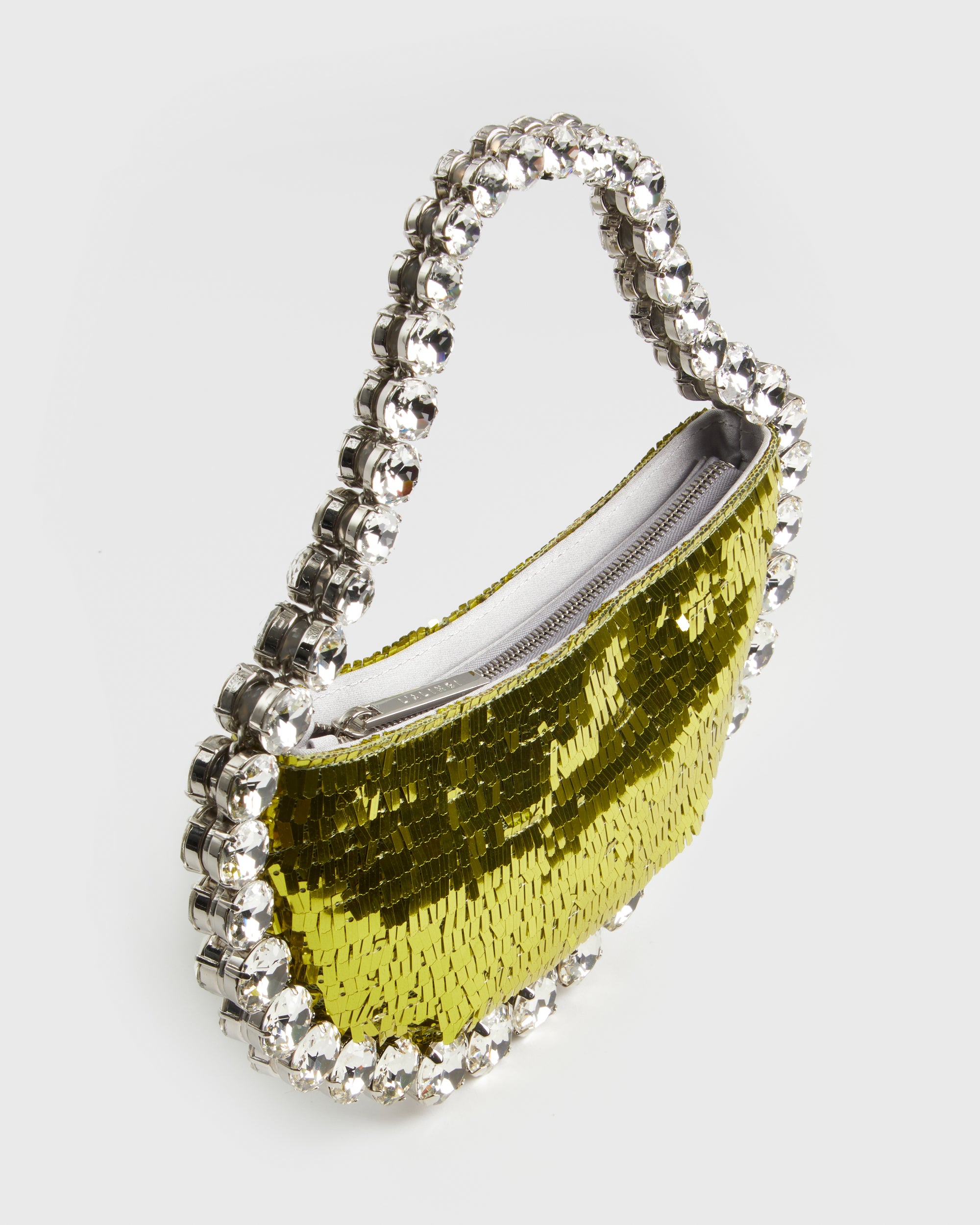 Lime Sequins Pendant Eternity Bag